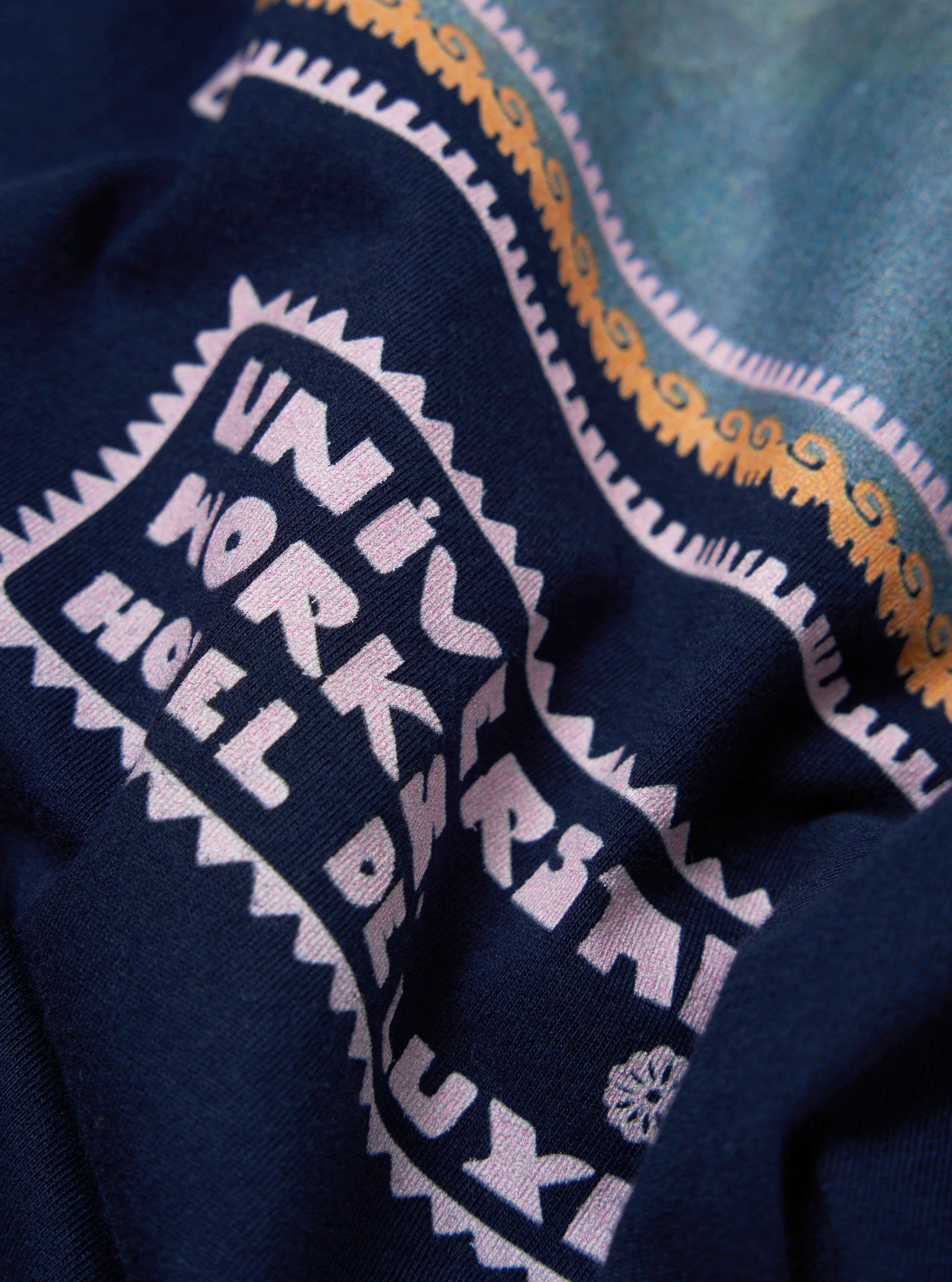 Navy/Pink Single Jersey Pickup Print Tee - Image 2