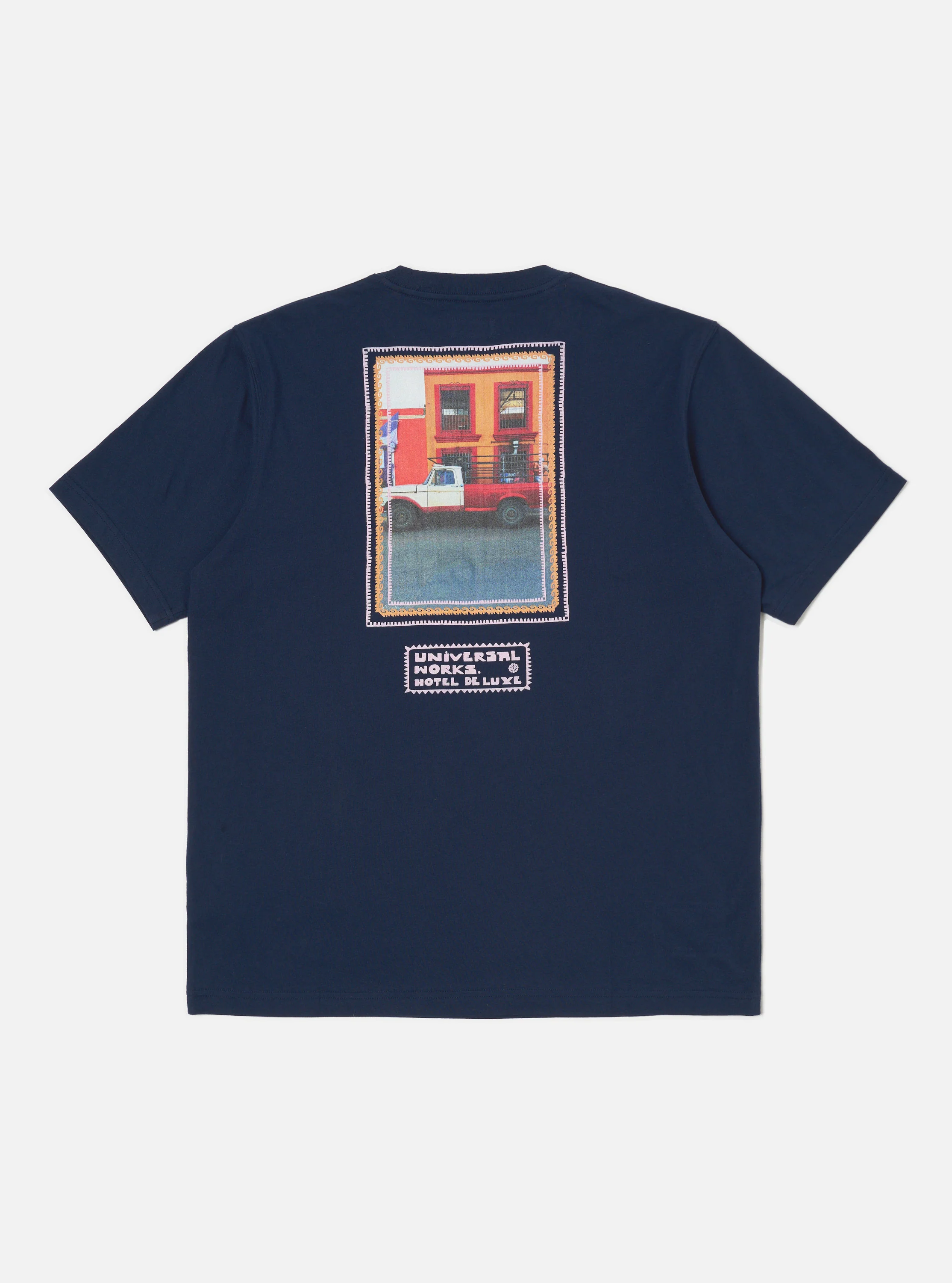 Navy/Pink Single Jersey Pickup Print Tee - Image 4
