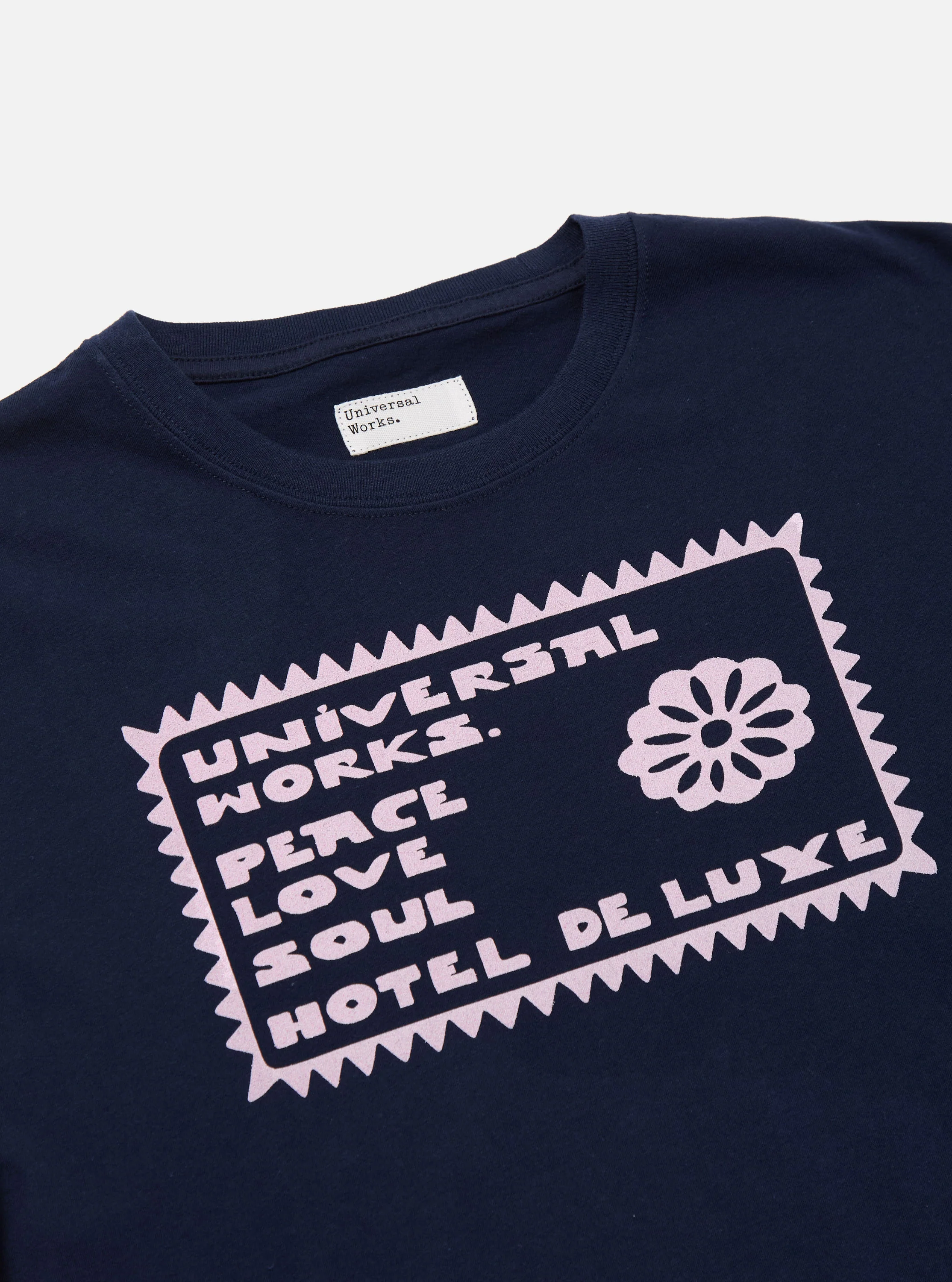 Navy/Pink Single Jersey Pickup Print Tee - Image 5