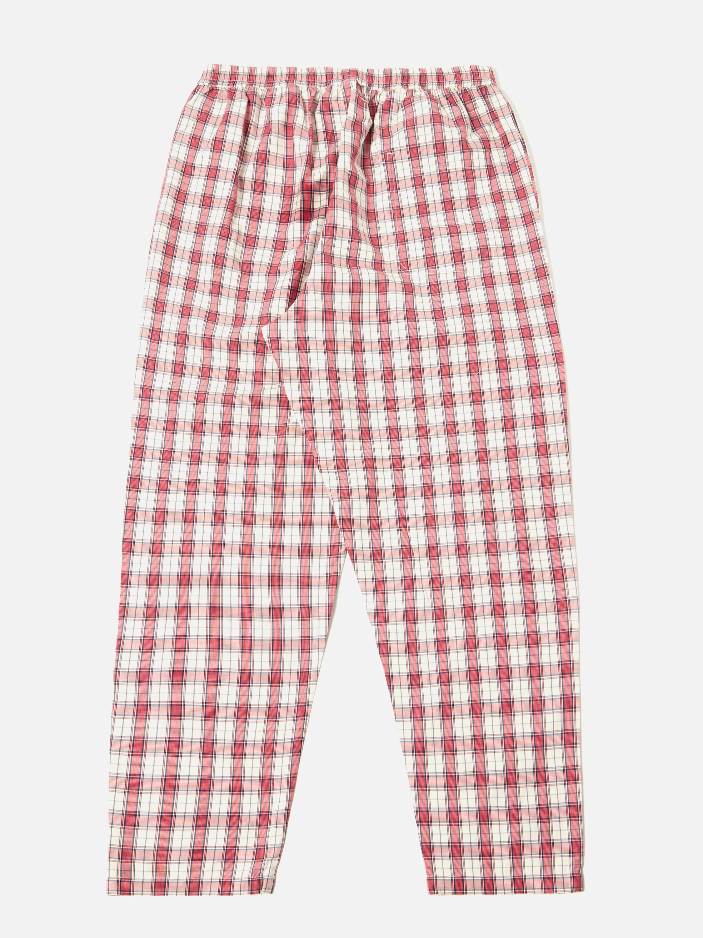 Red Cotton Check Pyjama Pant - Image 3