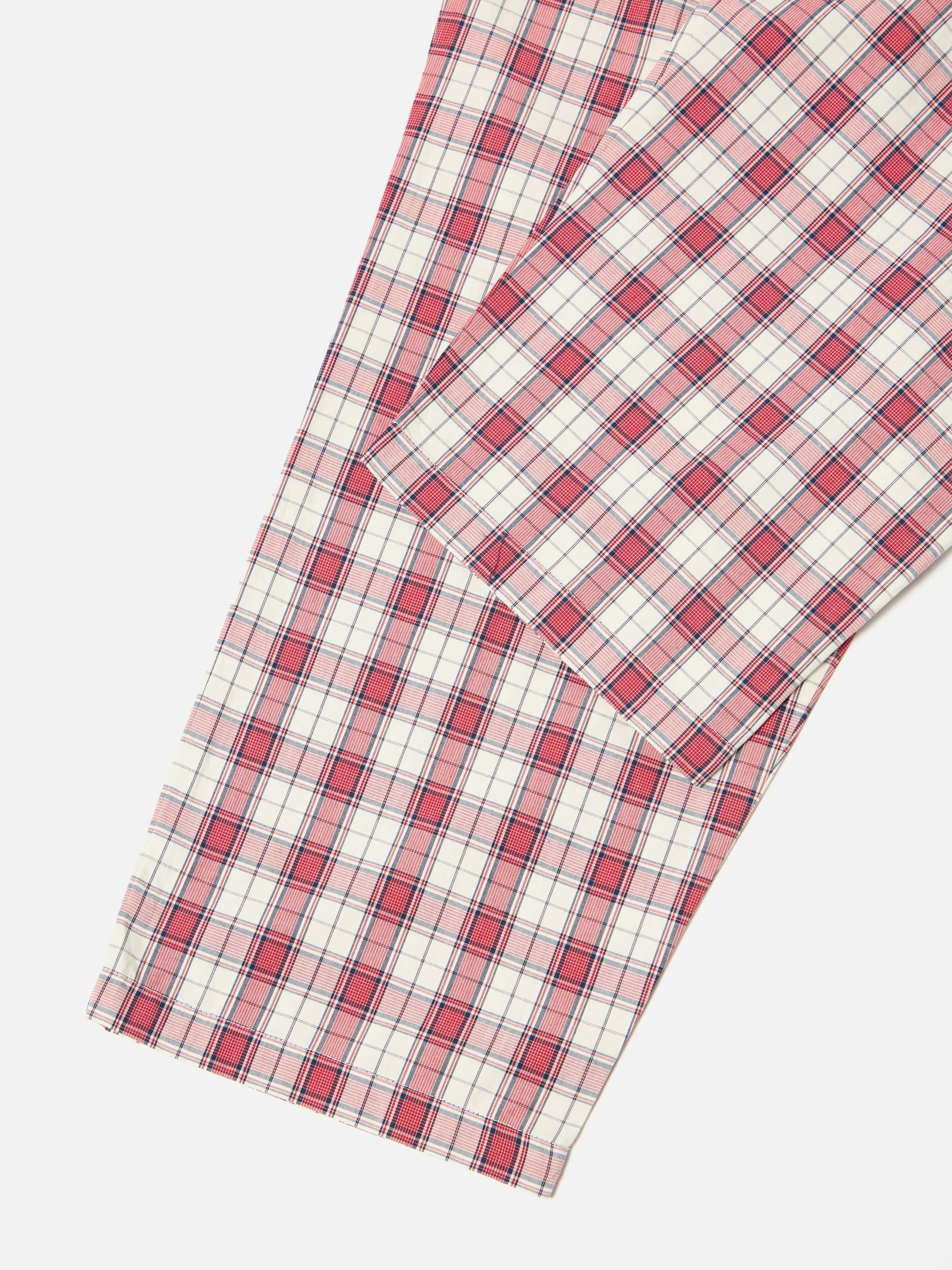 Red Cotton Check Pyjama Pant - Image 6