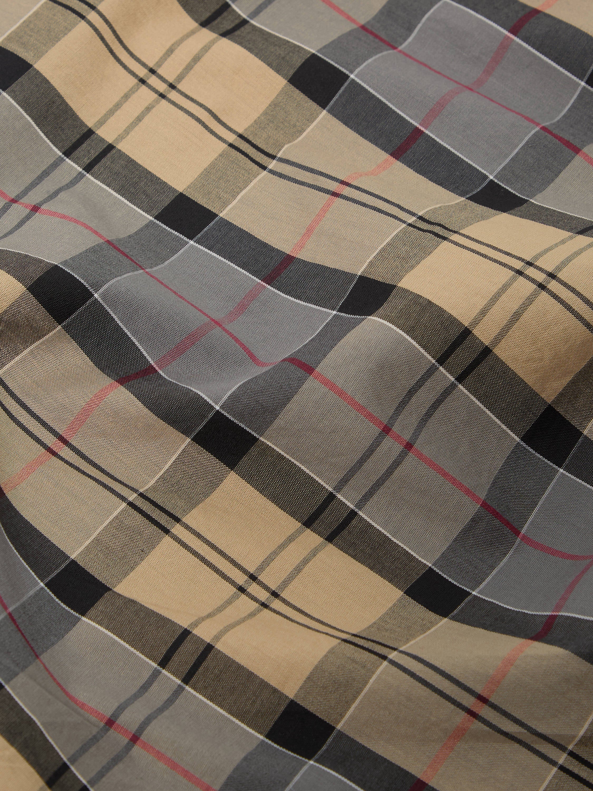 Sand Tartan Check Pyjama Pant - Image 2