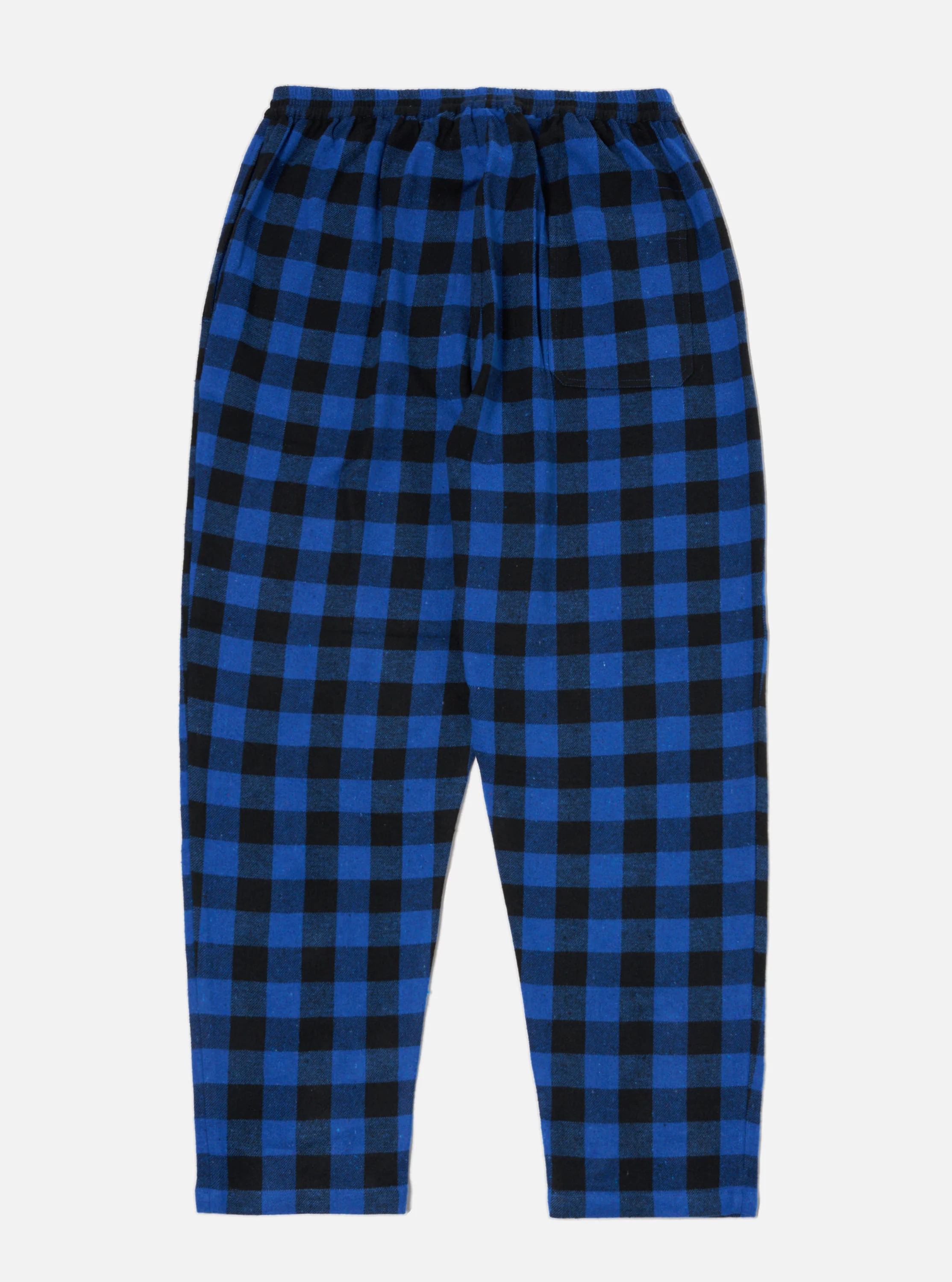 Blue Brushed Bold Gingham Pyjama Pant - Image 3