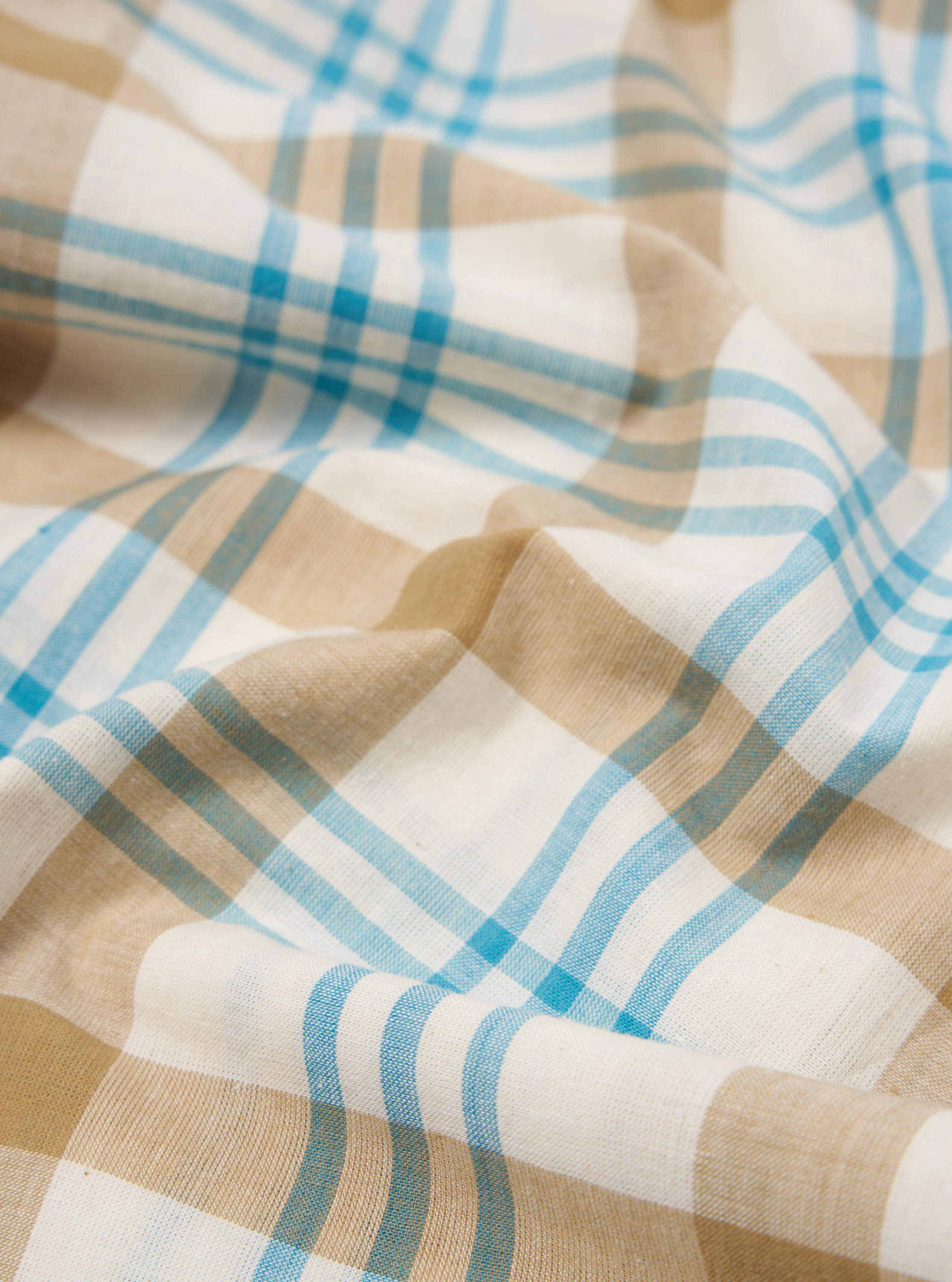 Ecru Madras Check Pyjama Pant - Image 2