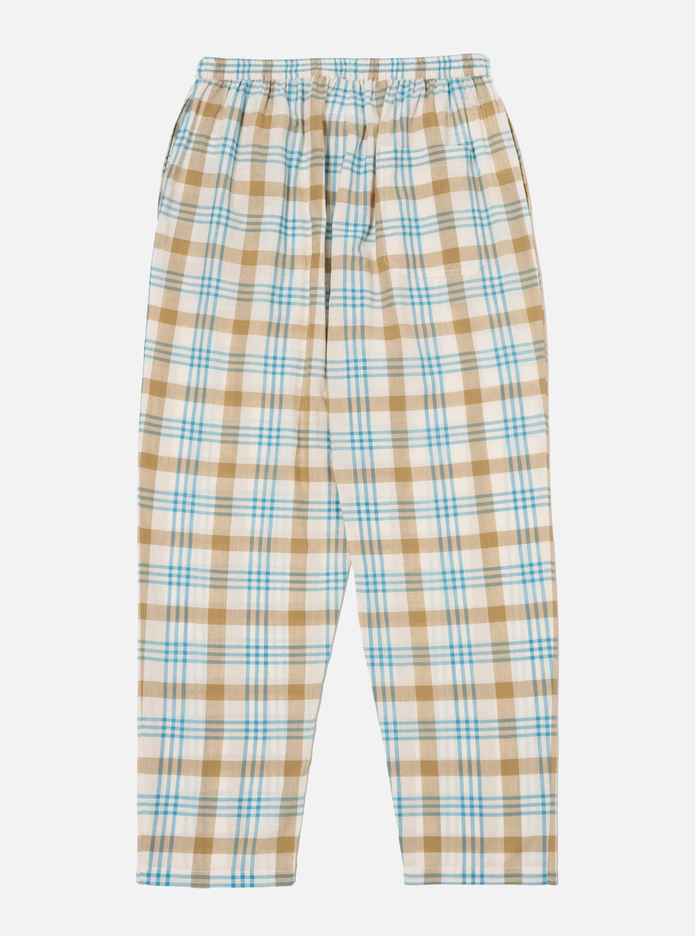 Ecru Madras Check Pyjama Pant - Image 3