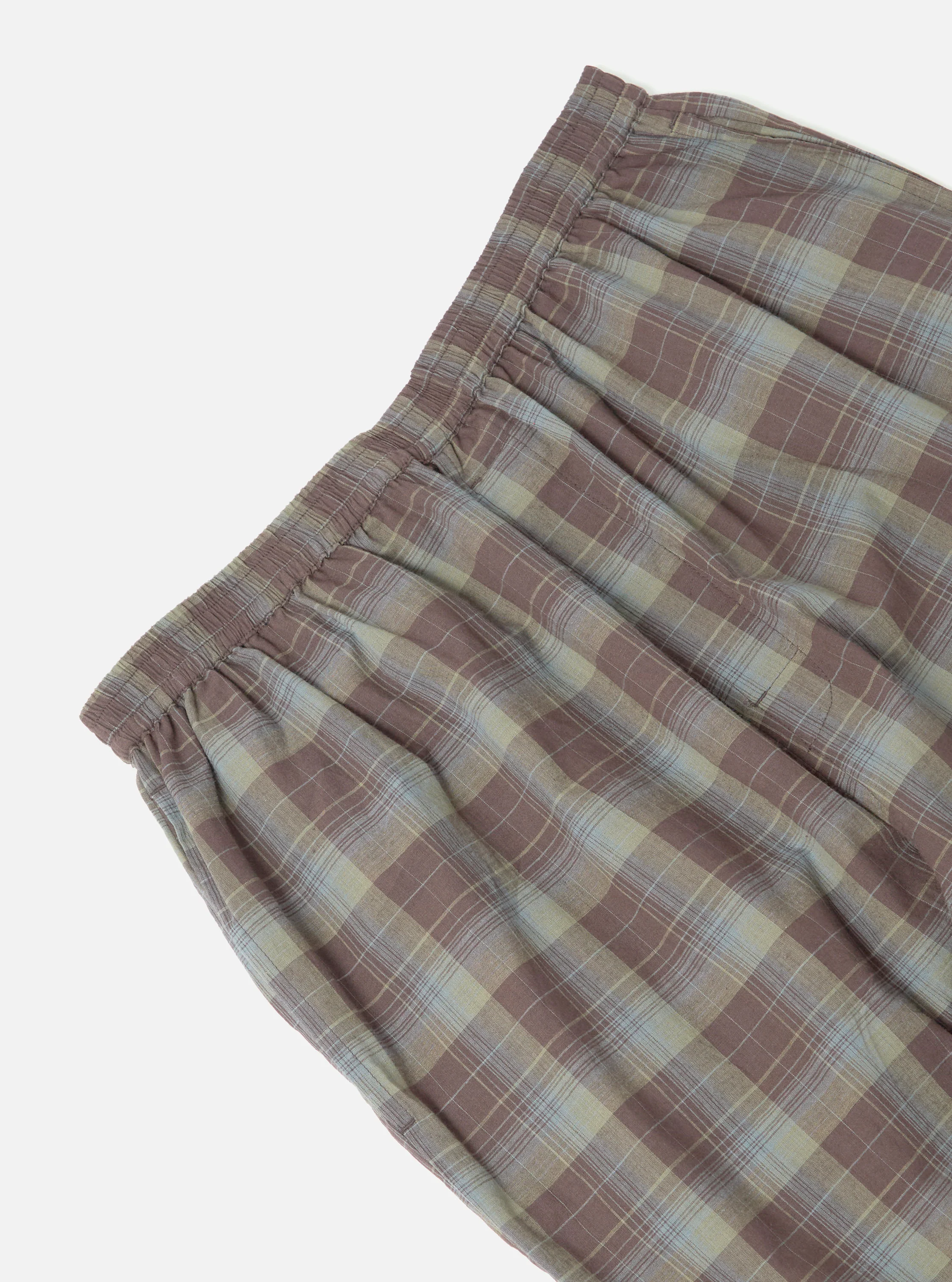 Green/Brown Check Pyjama Pant - Image 4