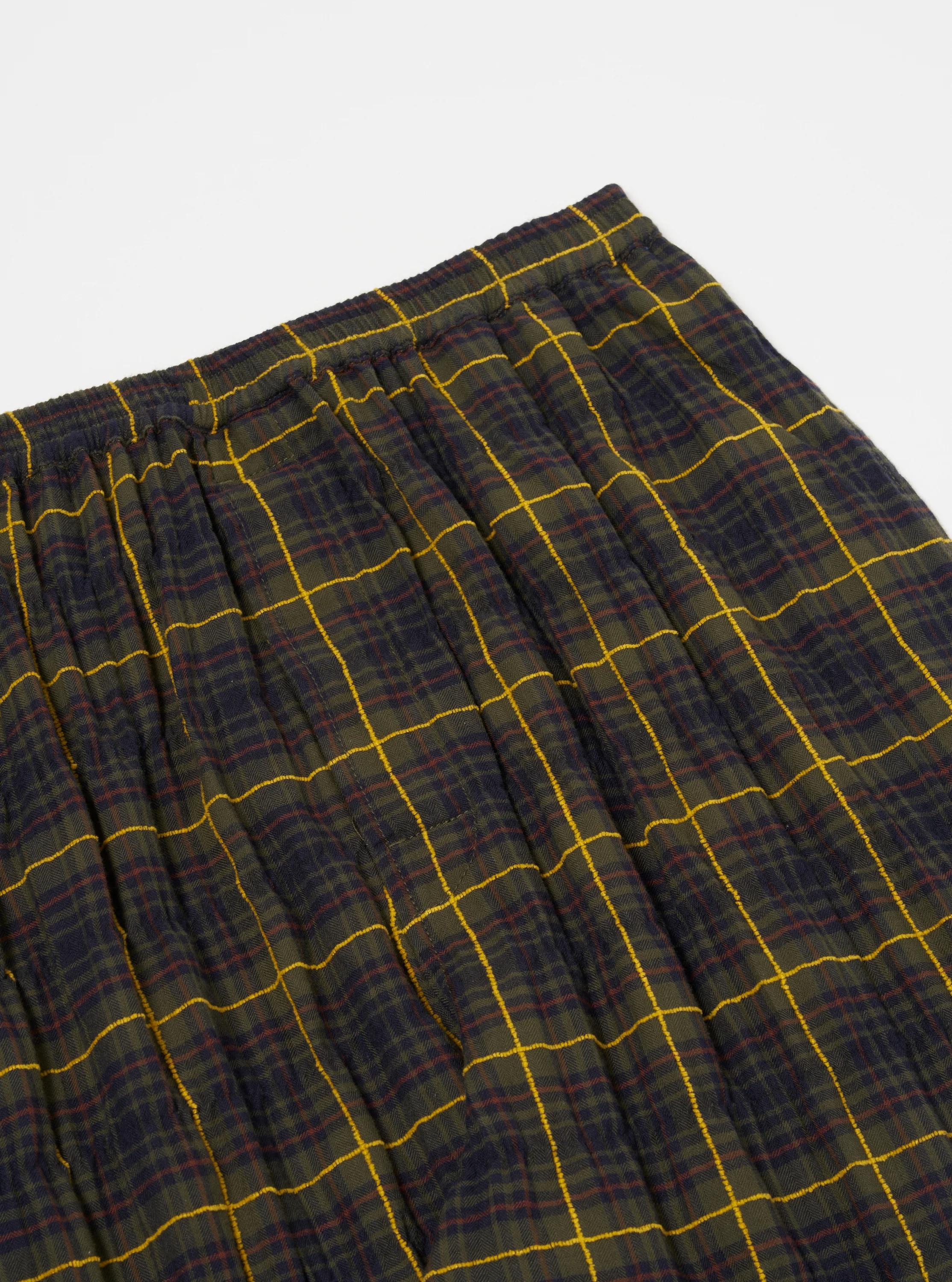 Olive JP Herringbone Check Pyjama Pant - Image 4