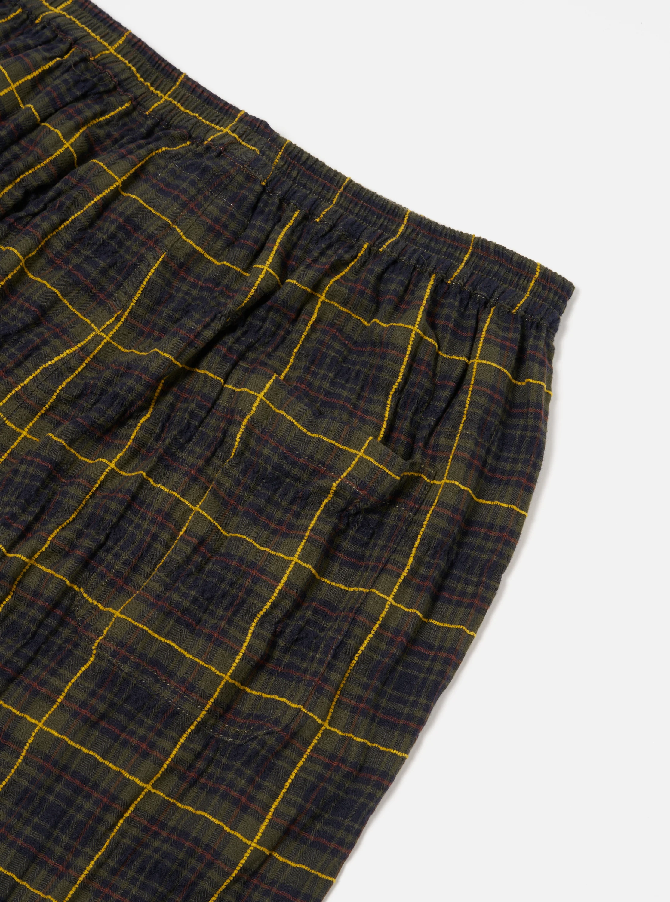 Olive JP Herringbone Check Pyjama Pant - Image 5
