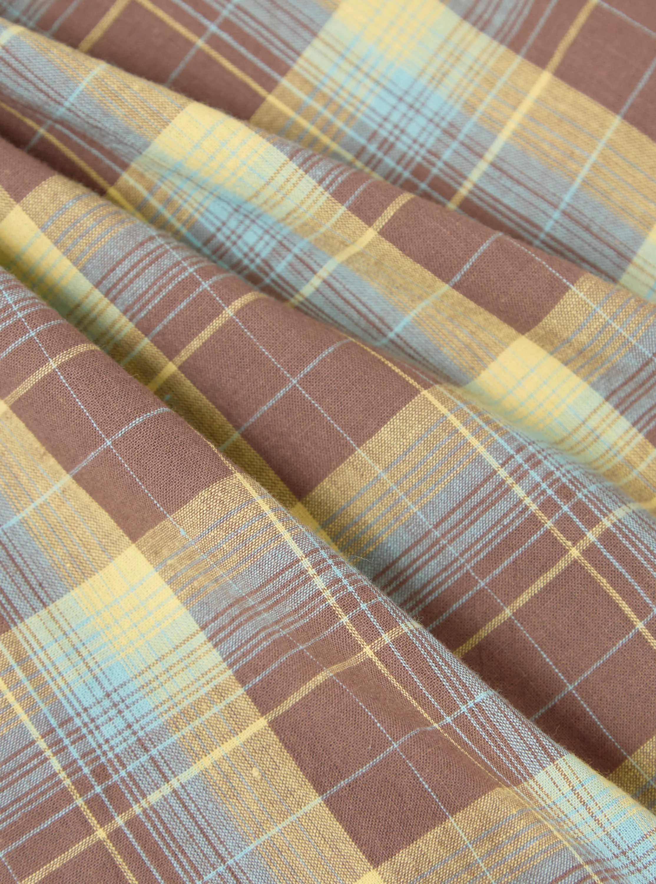 Yellow/Brown Check Pyjama Pant - Image 2