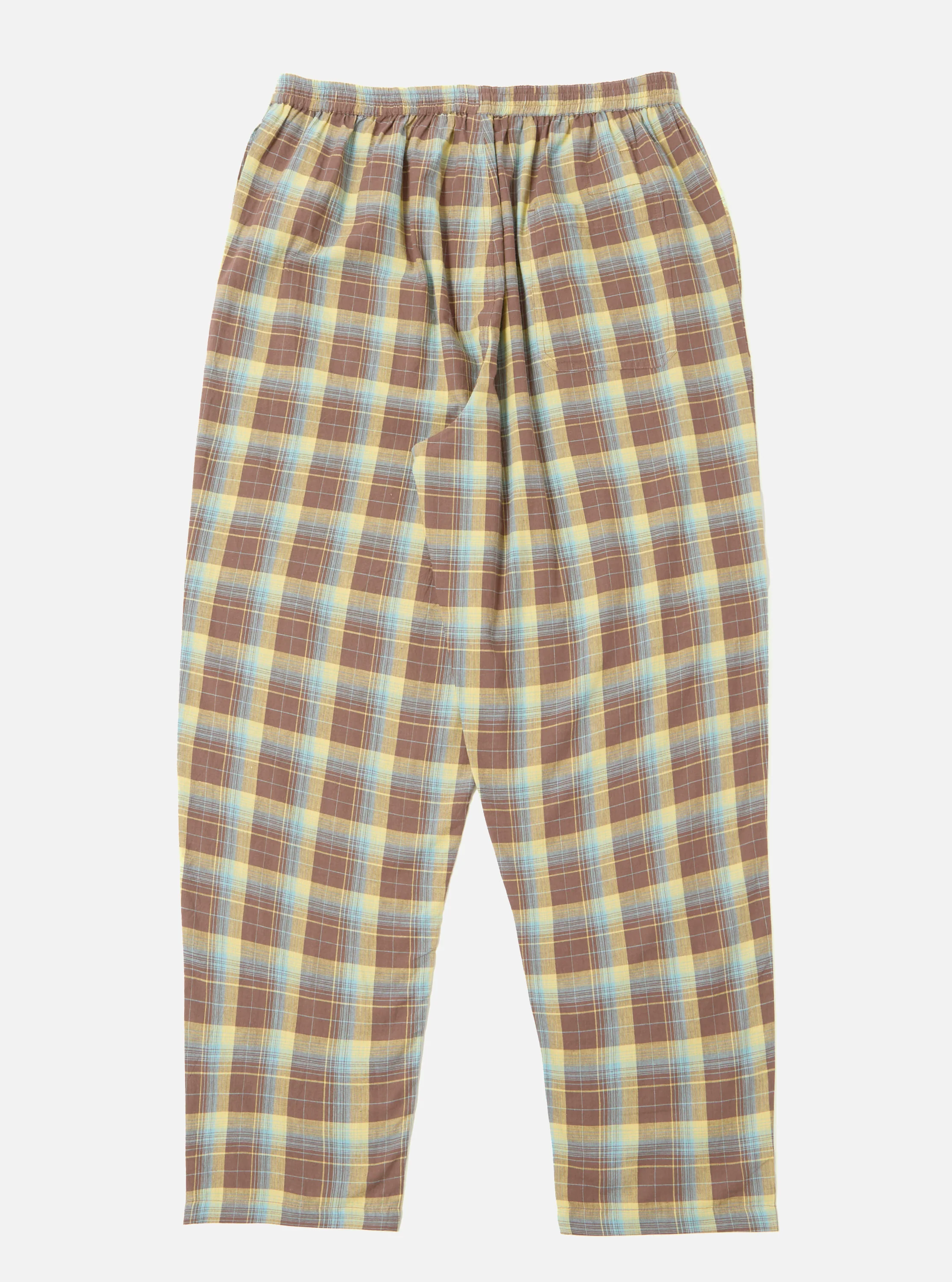 Yellow/Brown Check Pyjama Pant - Image 3