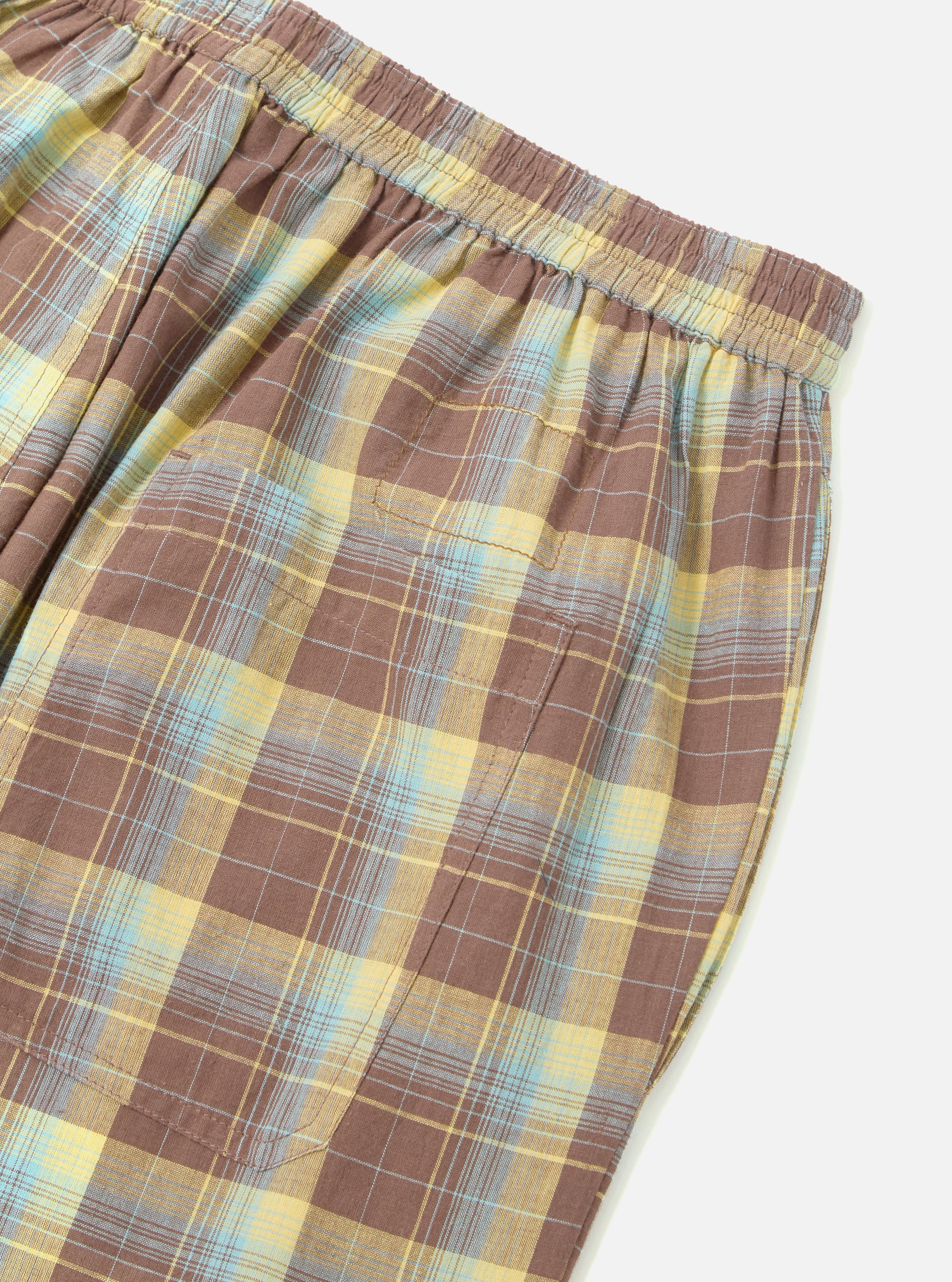 Yellow/Brown Check Pyjama Pant - Image 5
