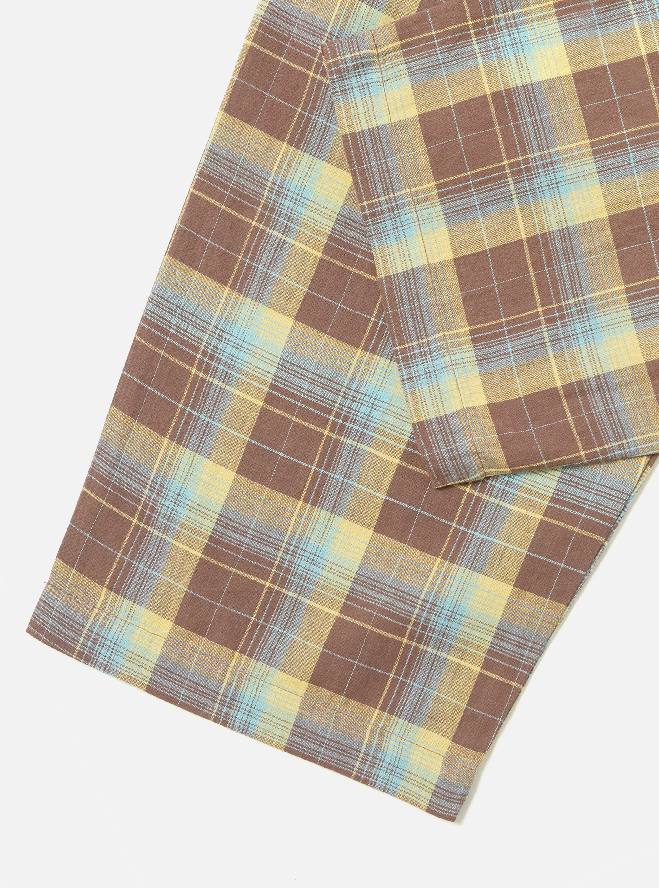 Yellow/Brown Check Pyjama Pant - Image 6