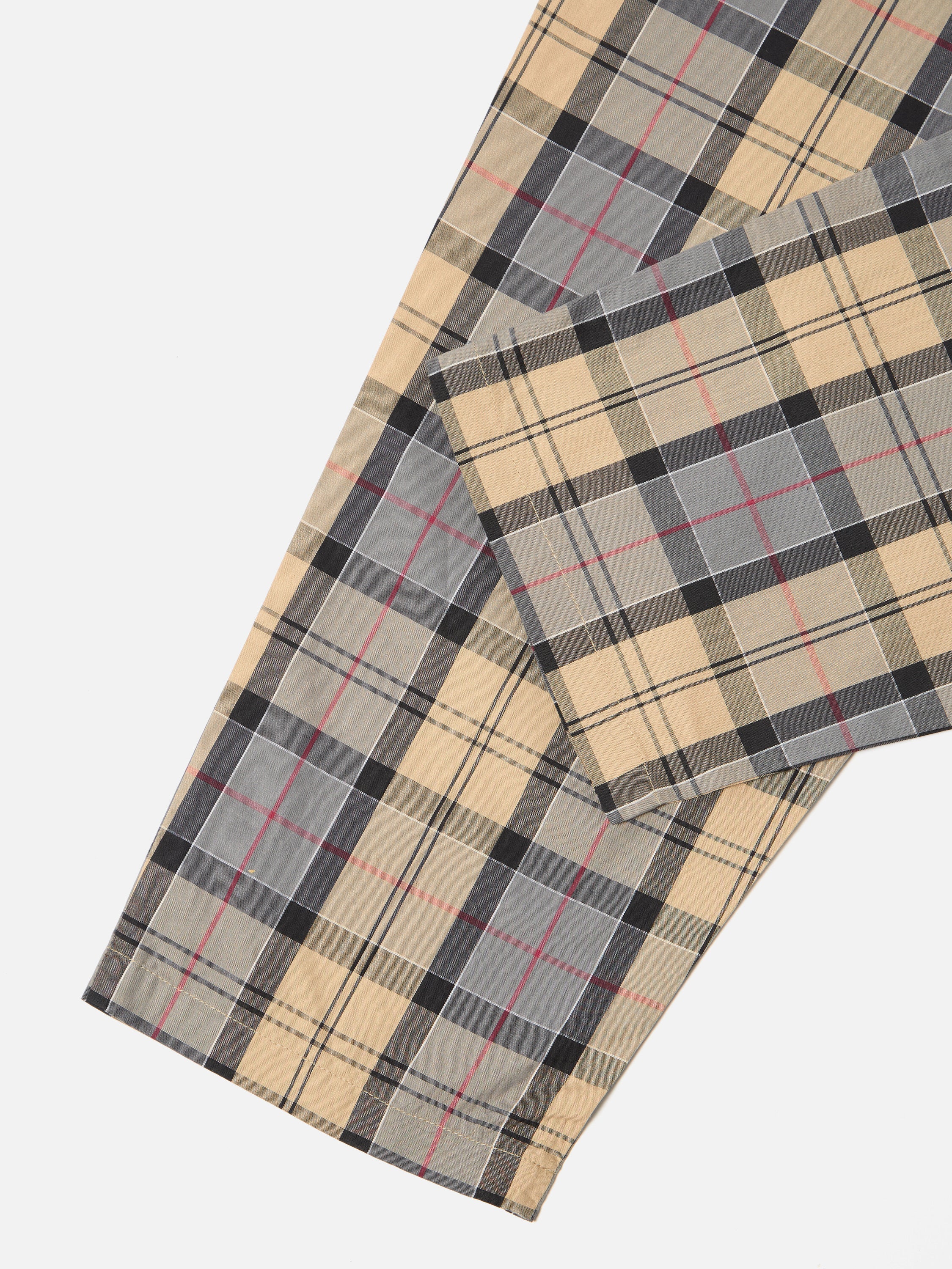 Sand Tartan Check Long Pyjama Set - Image 12