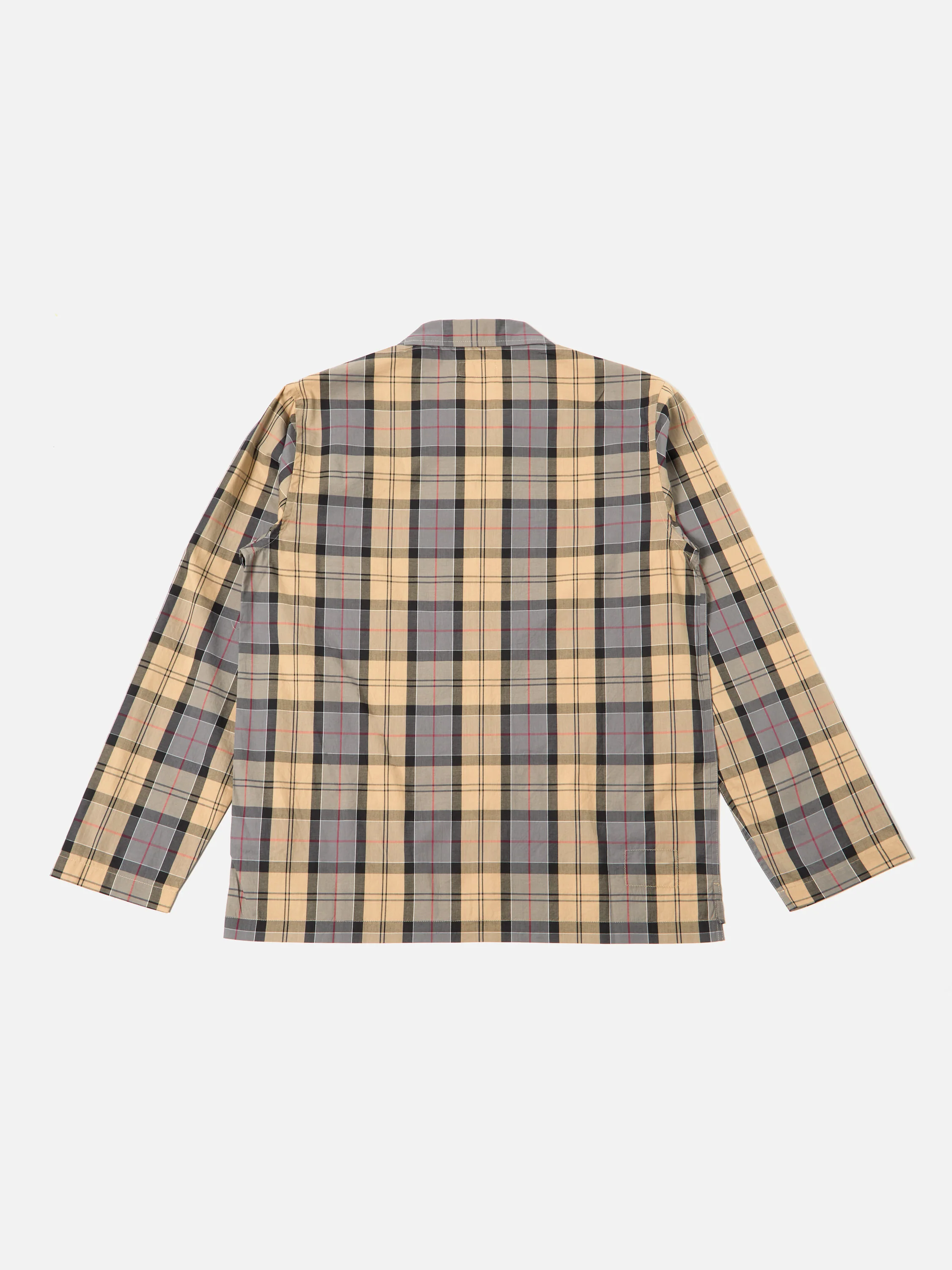 Sand Tartan Check Long Pyjama Set - Image 4