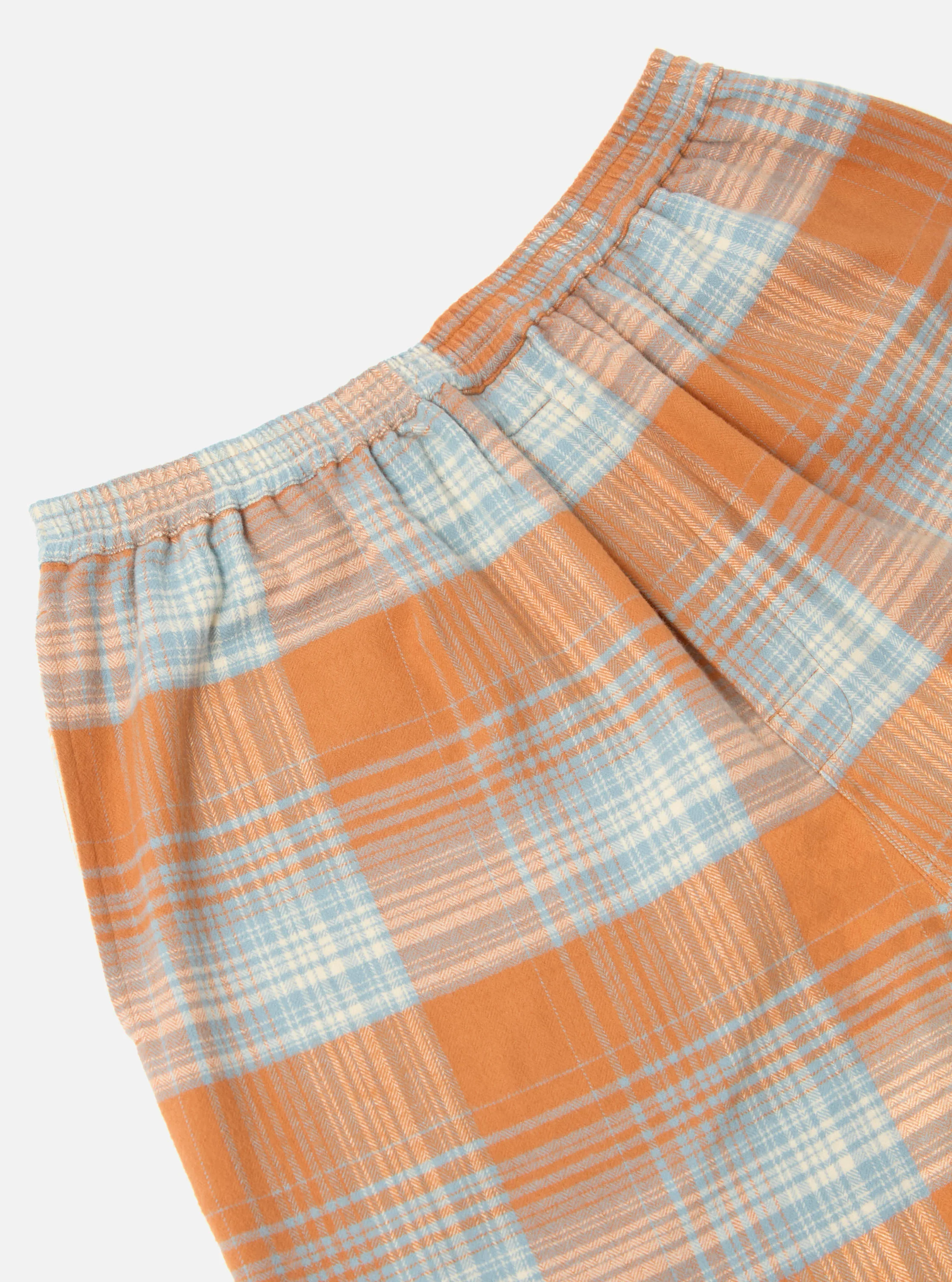 Orange Check Pyjama Short - Image 4