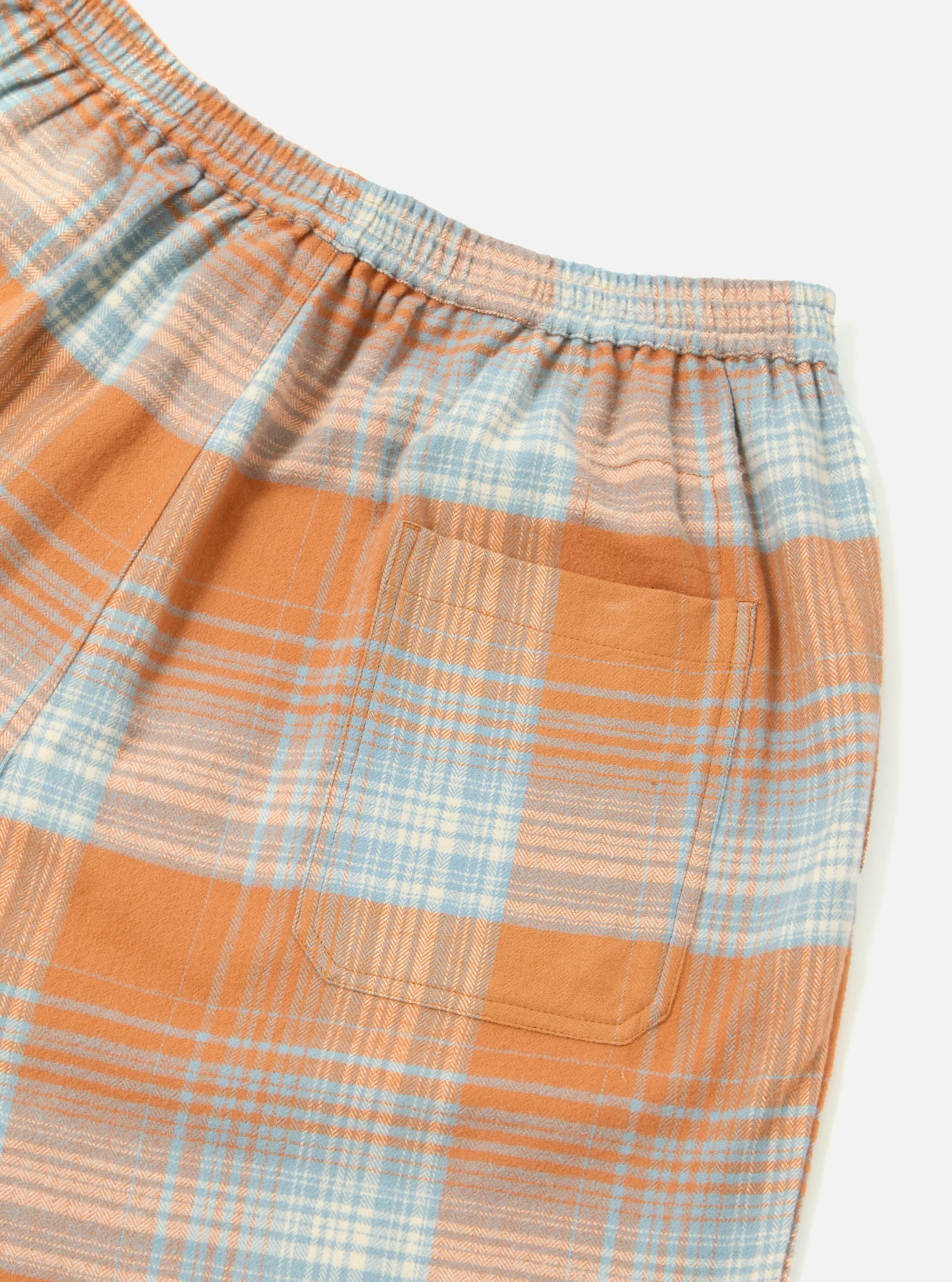 Orange Check Pyjama Short - Image 5