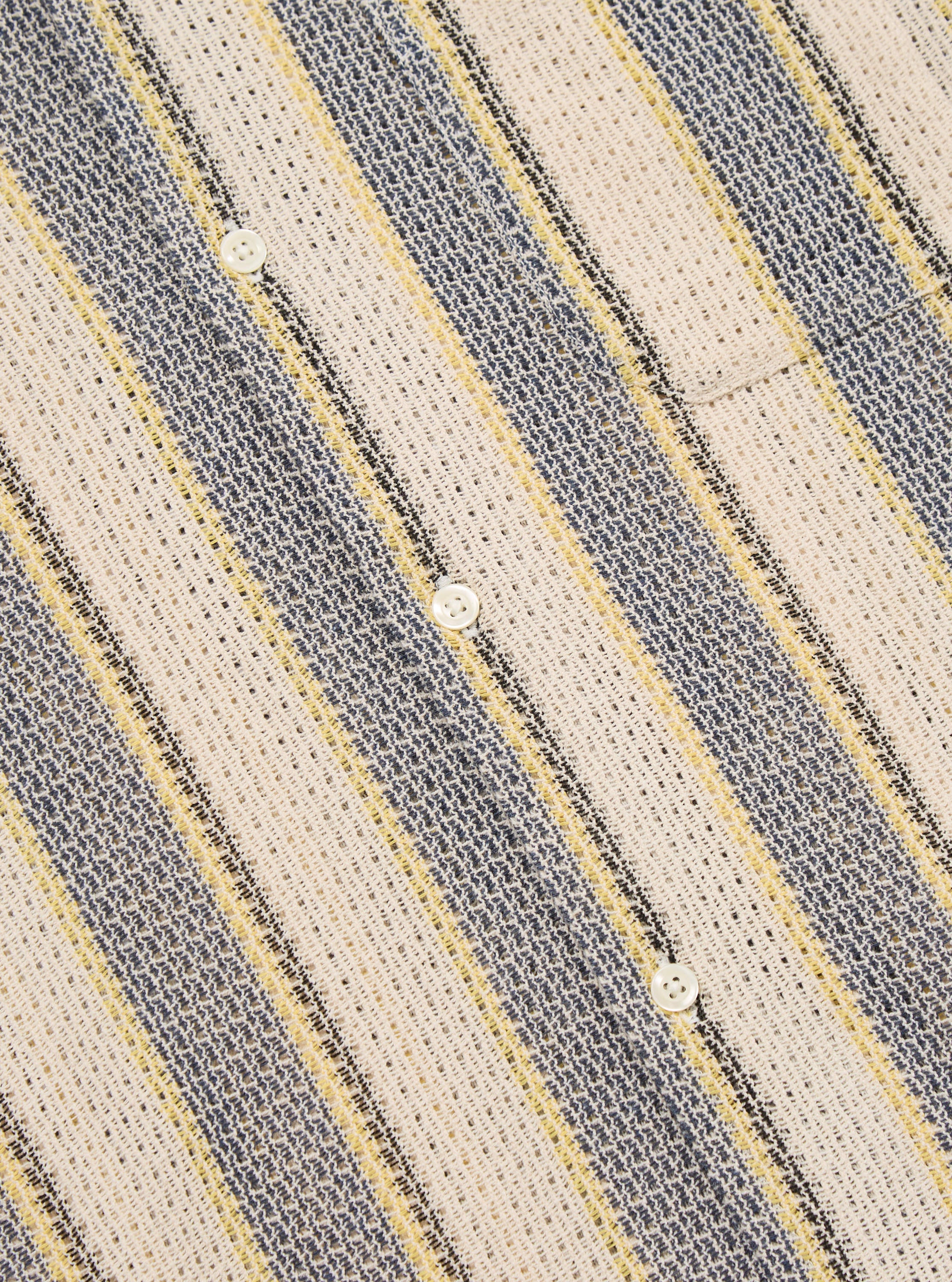 Grey/Yellow Cotton Lattice Road Shirt - Image 7