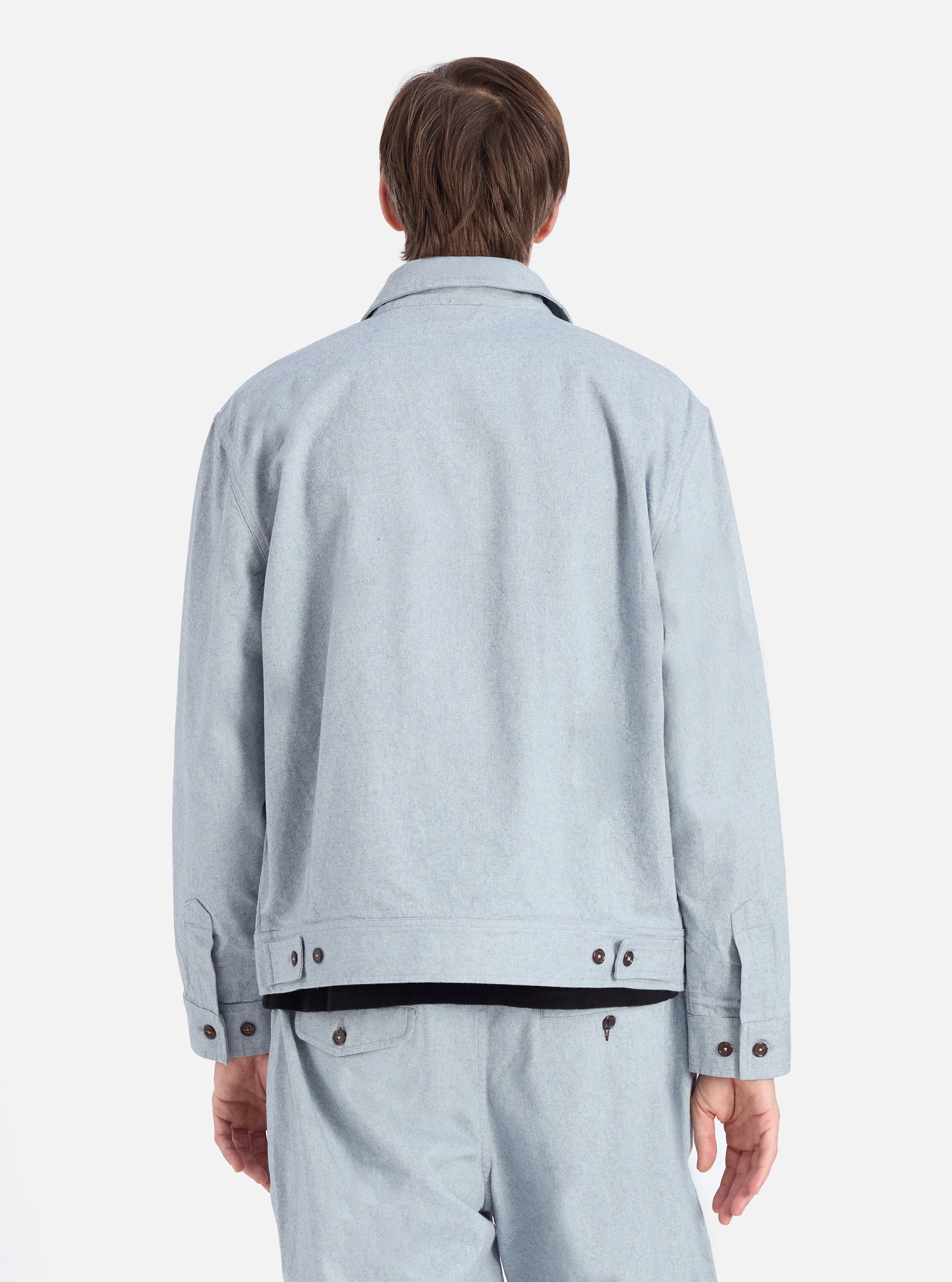 Indigo Reworked Jean Cloth Rose Bowl Jacket - Image 3