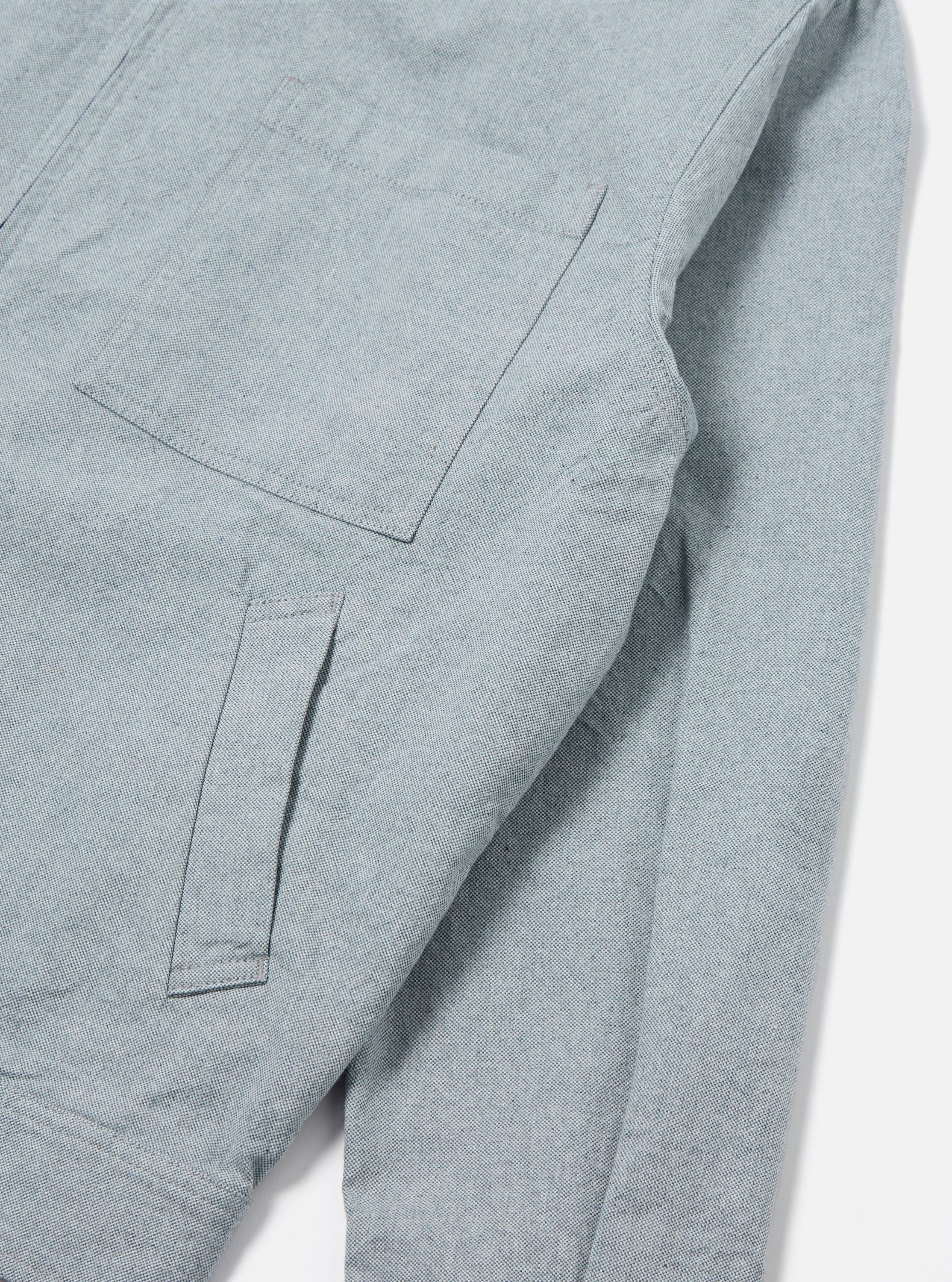 Indigo Reworked Jean Cloth Rose Bowl Jacket - Image 6