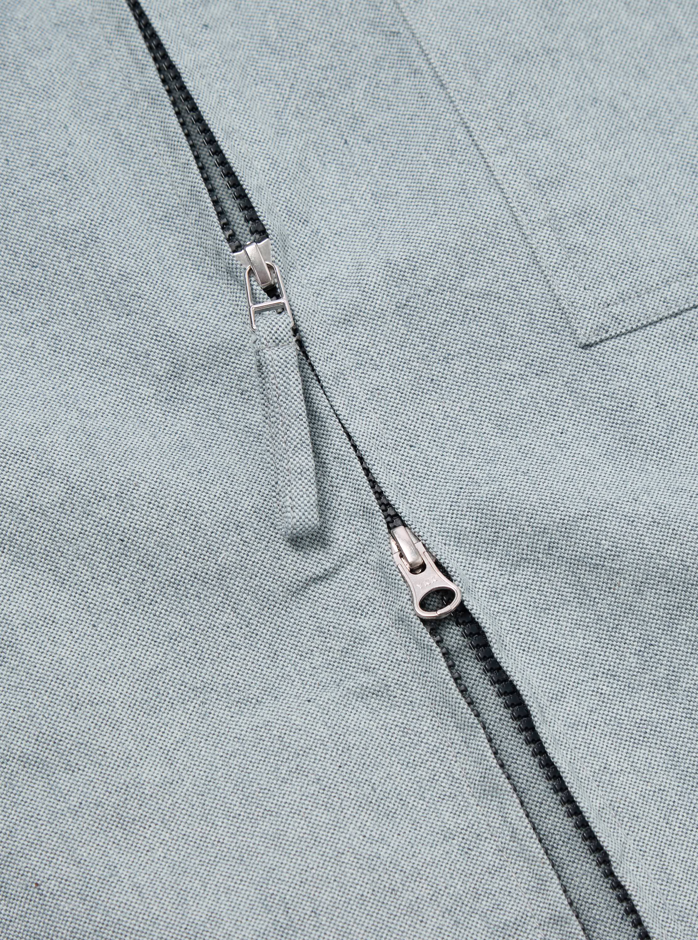 Indigo Reworked Jean Cloth Rose Bowl Jacket - Image 7