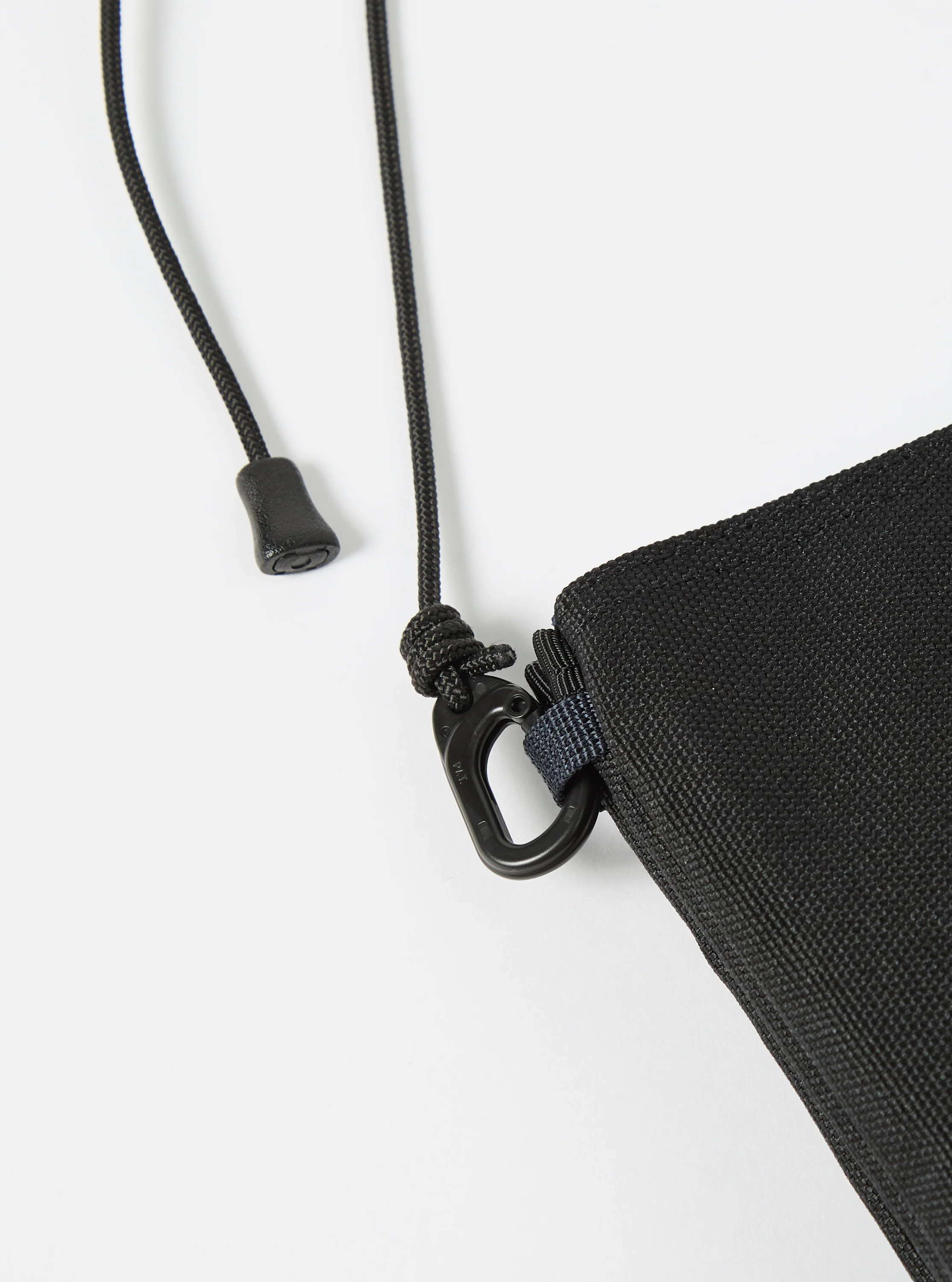 master-piece x Universal Works Black Recycled Tech Canvas Sacoche - Image 6