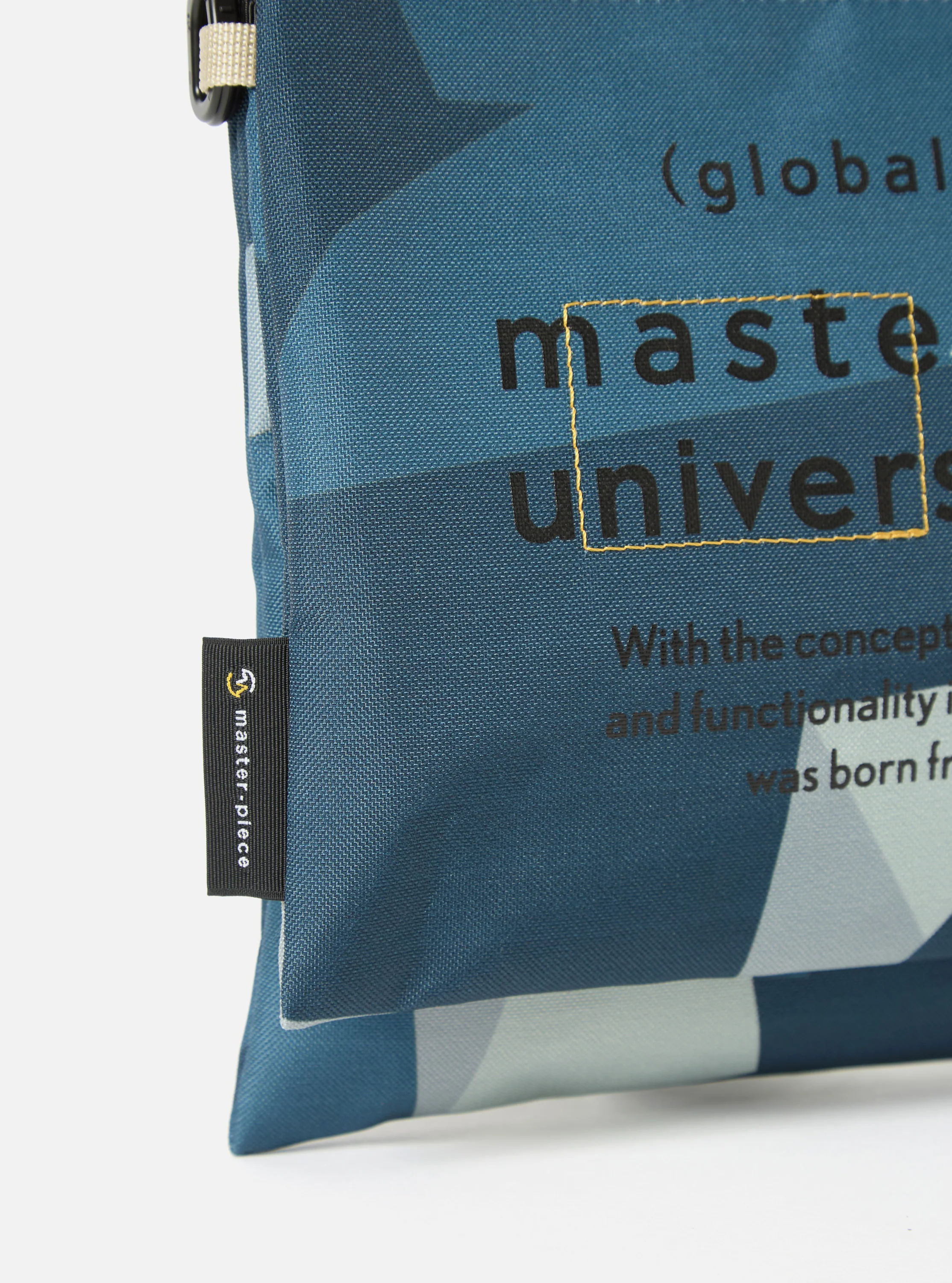 master-piece x Universal Works Blue Camo Recycled Tech Canvas Sacoche - Image 2