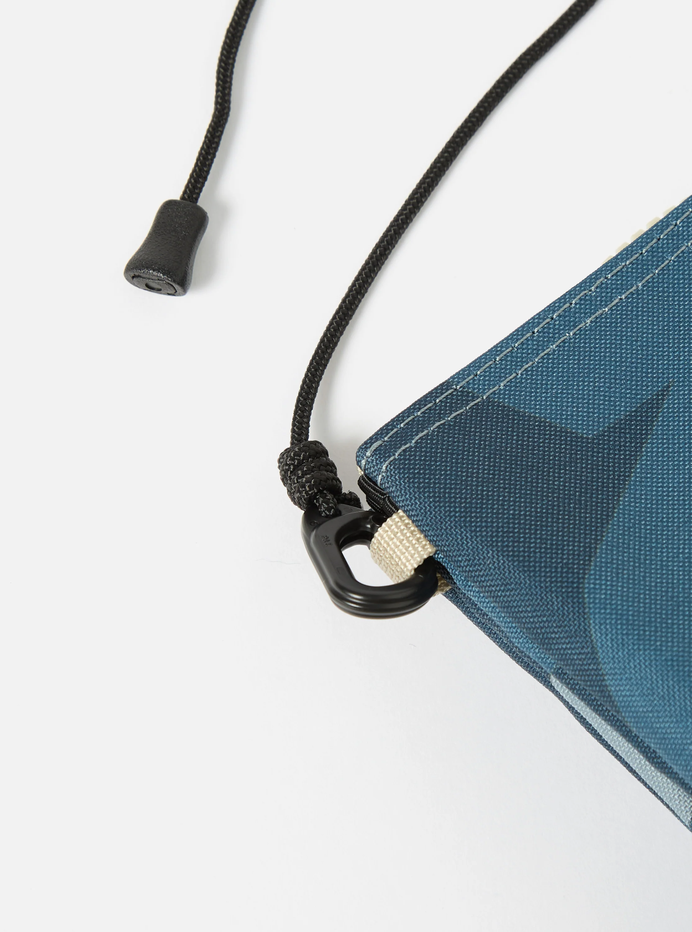 master-piece x Universal Works Blue Camo Recycled Tech Canvas Sacoche - Image 6