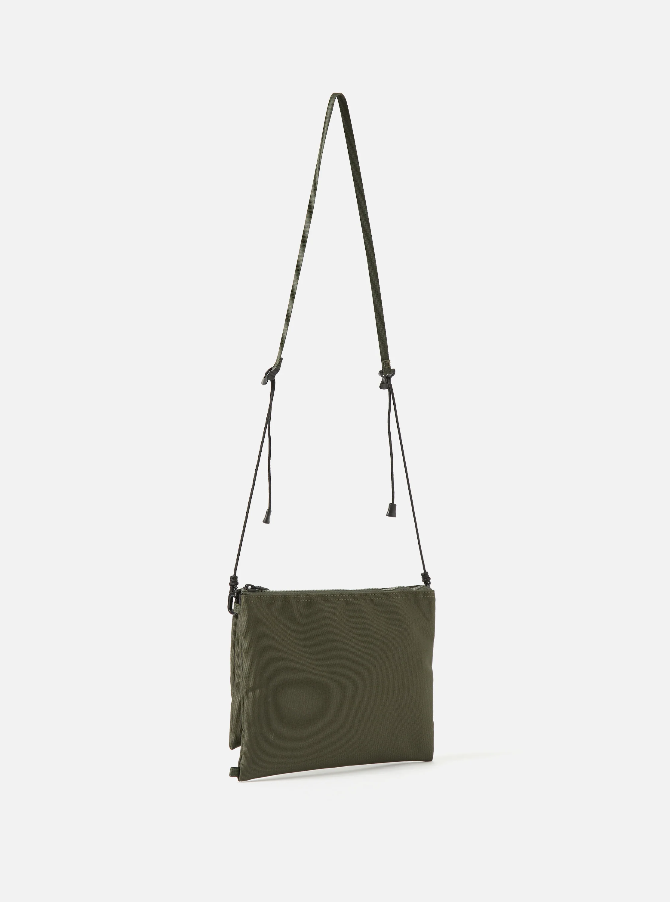 master-piece x Universal Works Olive Recycled Tech Canvas Sacoche - Image 3
