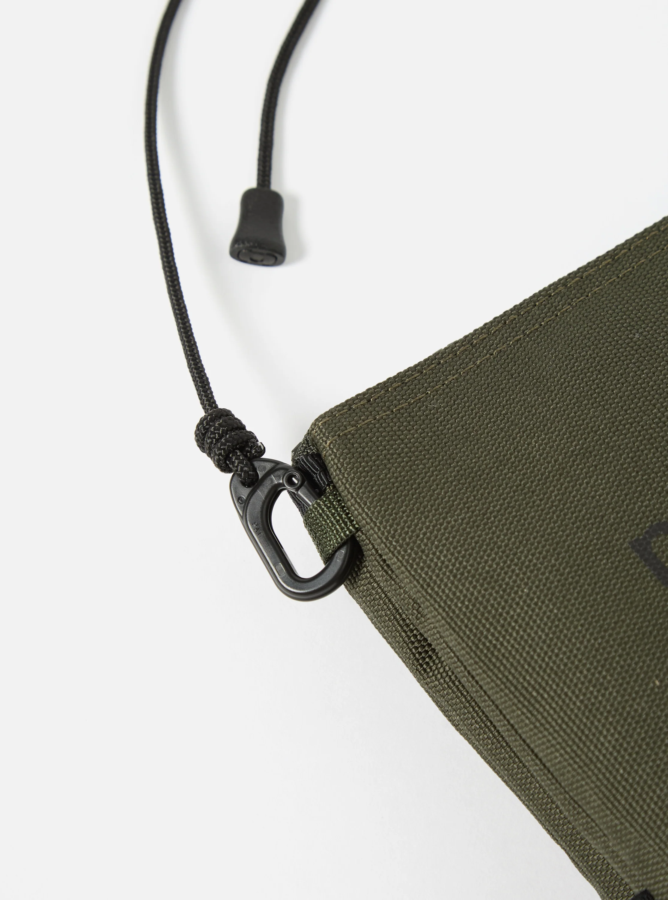 master-piece x Universal Works Olive Recycled Tech Canvas Sacoche - Image 6