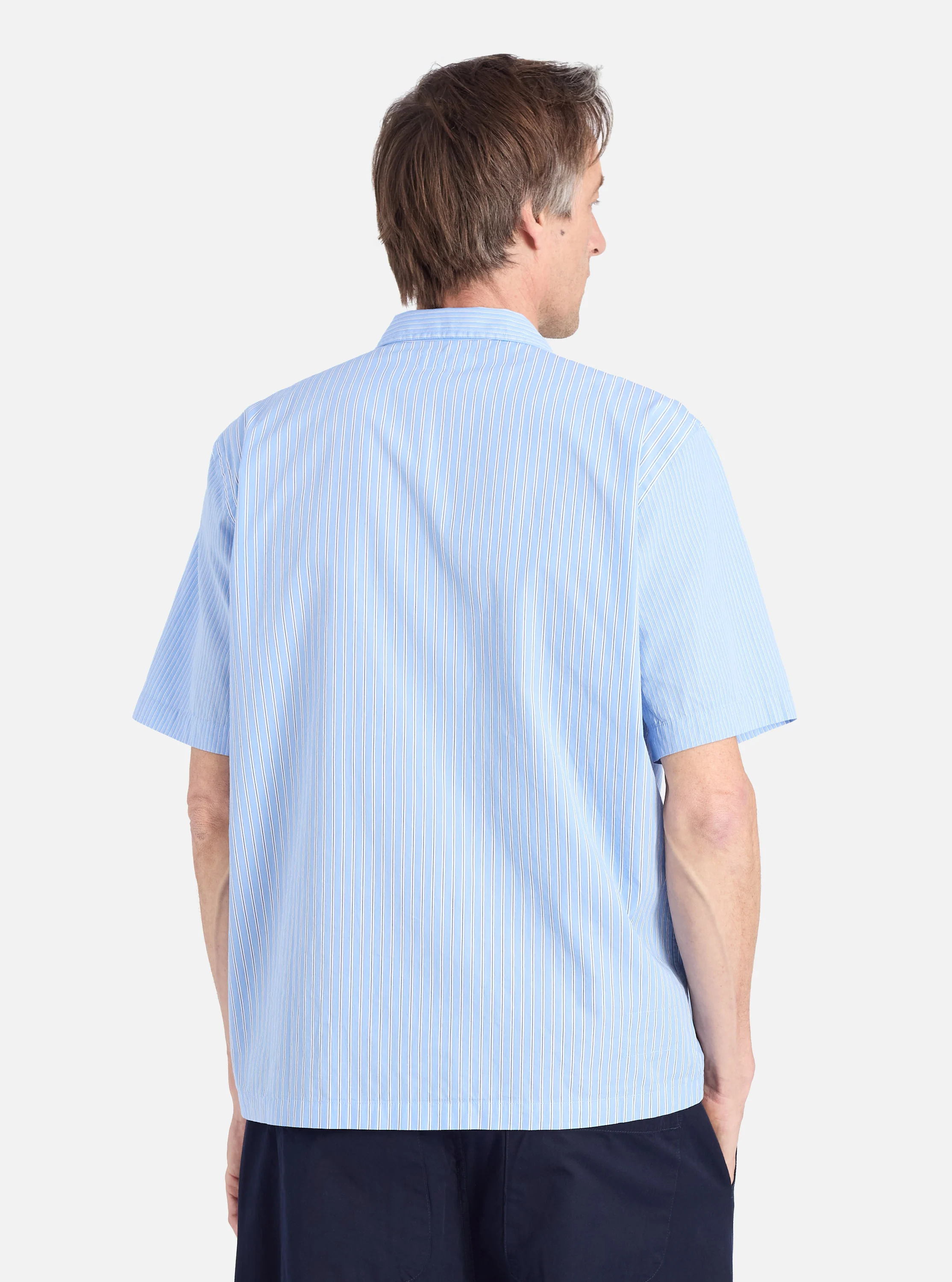 Blue Vila Stripes Sal Road Shirt - Image 3