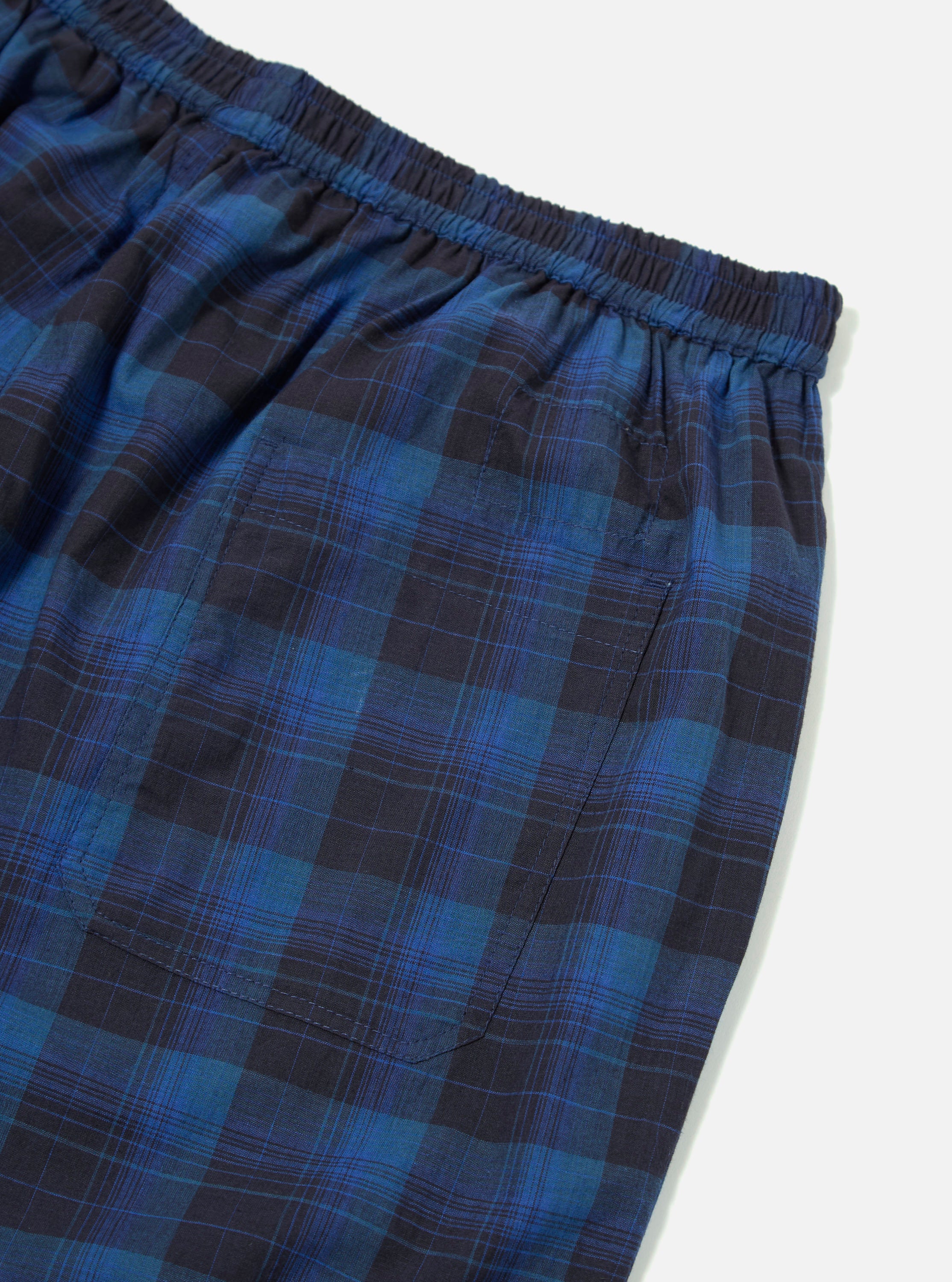 Navy/Blue Check Short Pyjama Set - Image 10