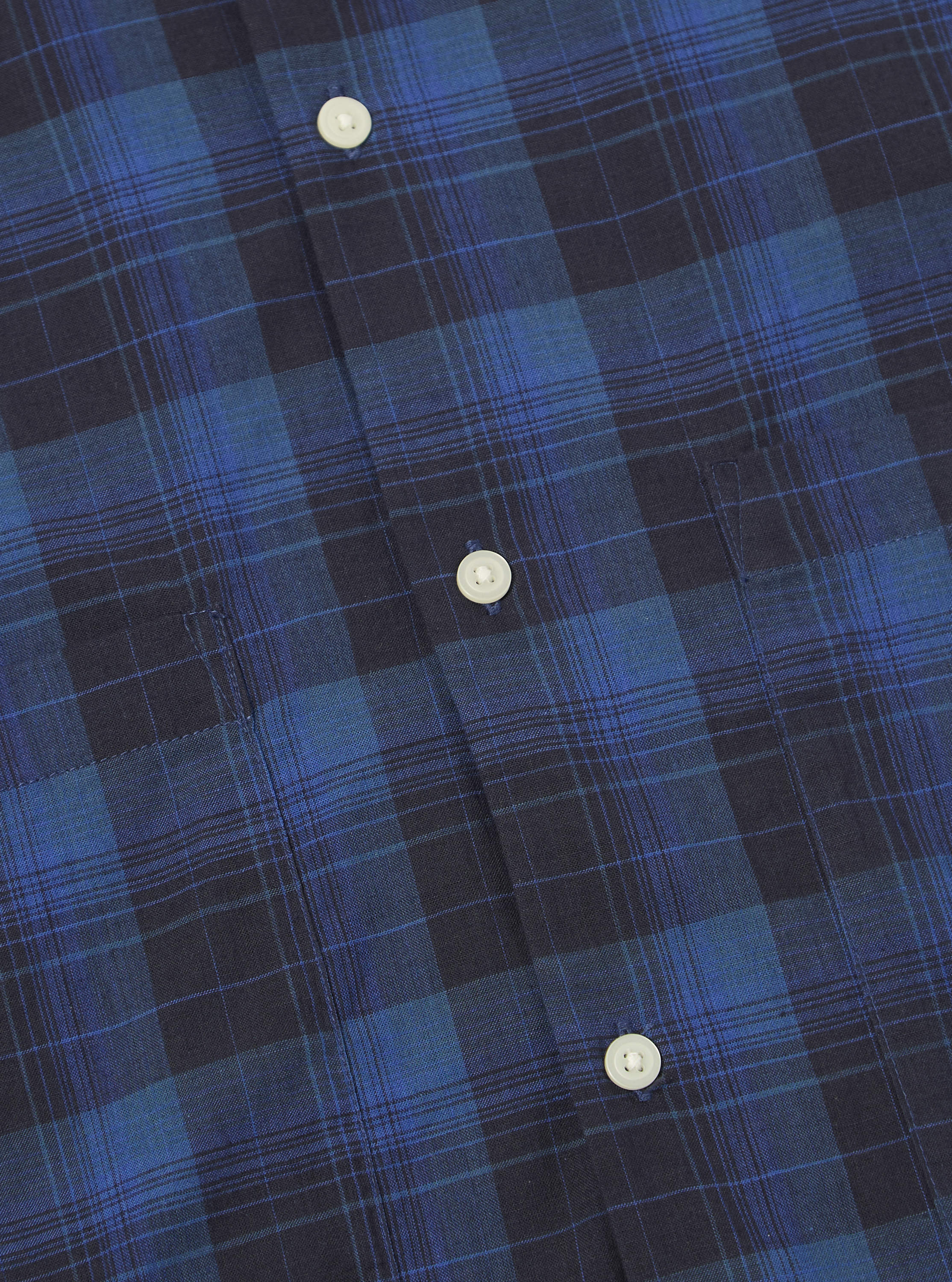 Navy/Blue Check Short Pyjama Set - Image 6