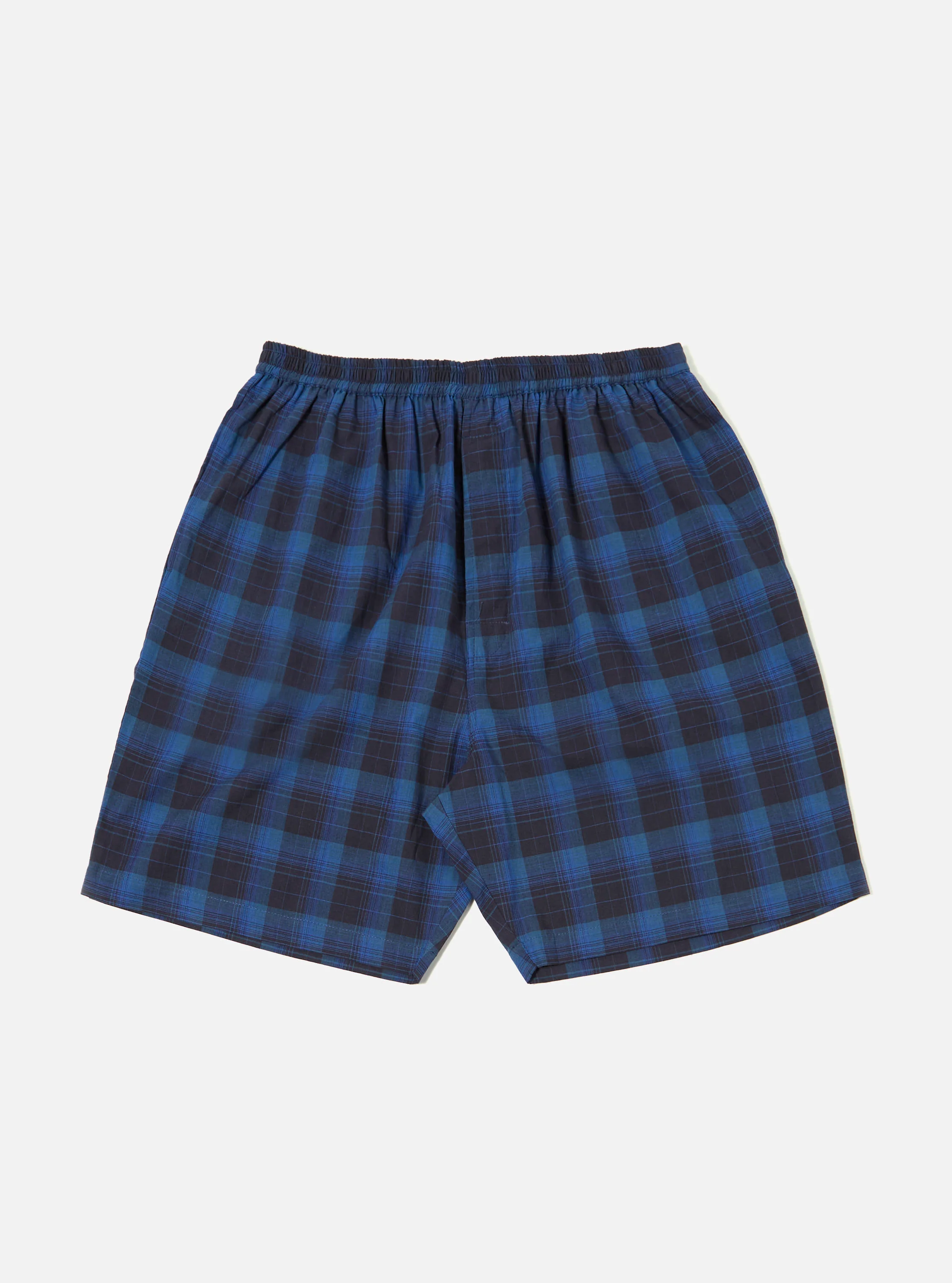 Navy/Blue Check Short Pyjama Set - Image 7