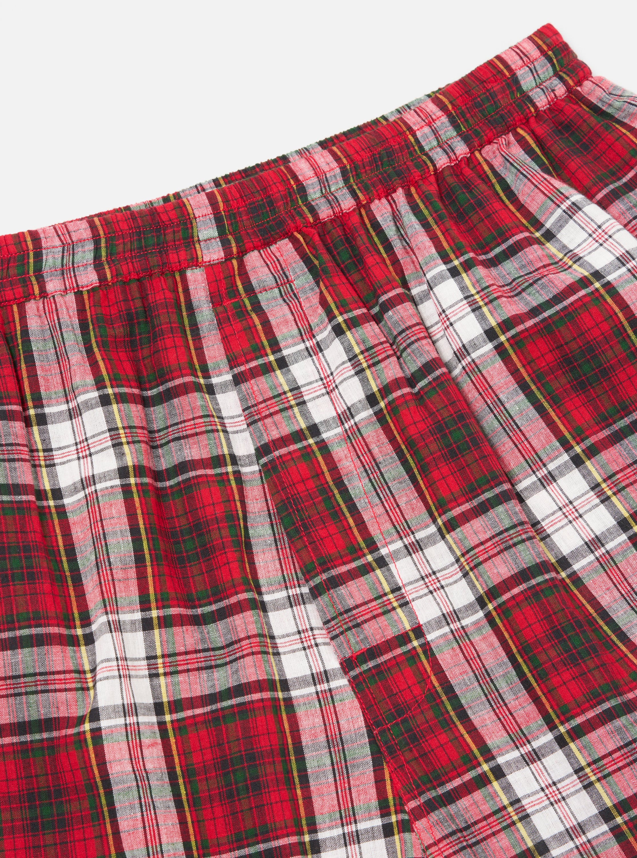 Red Madras Check Short Pyjama Set - Image 10