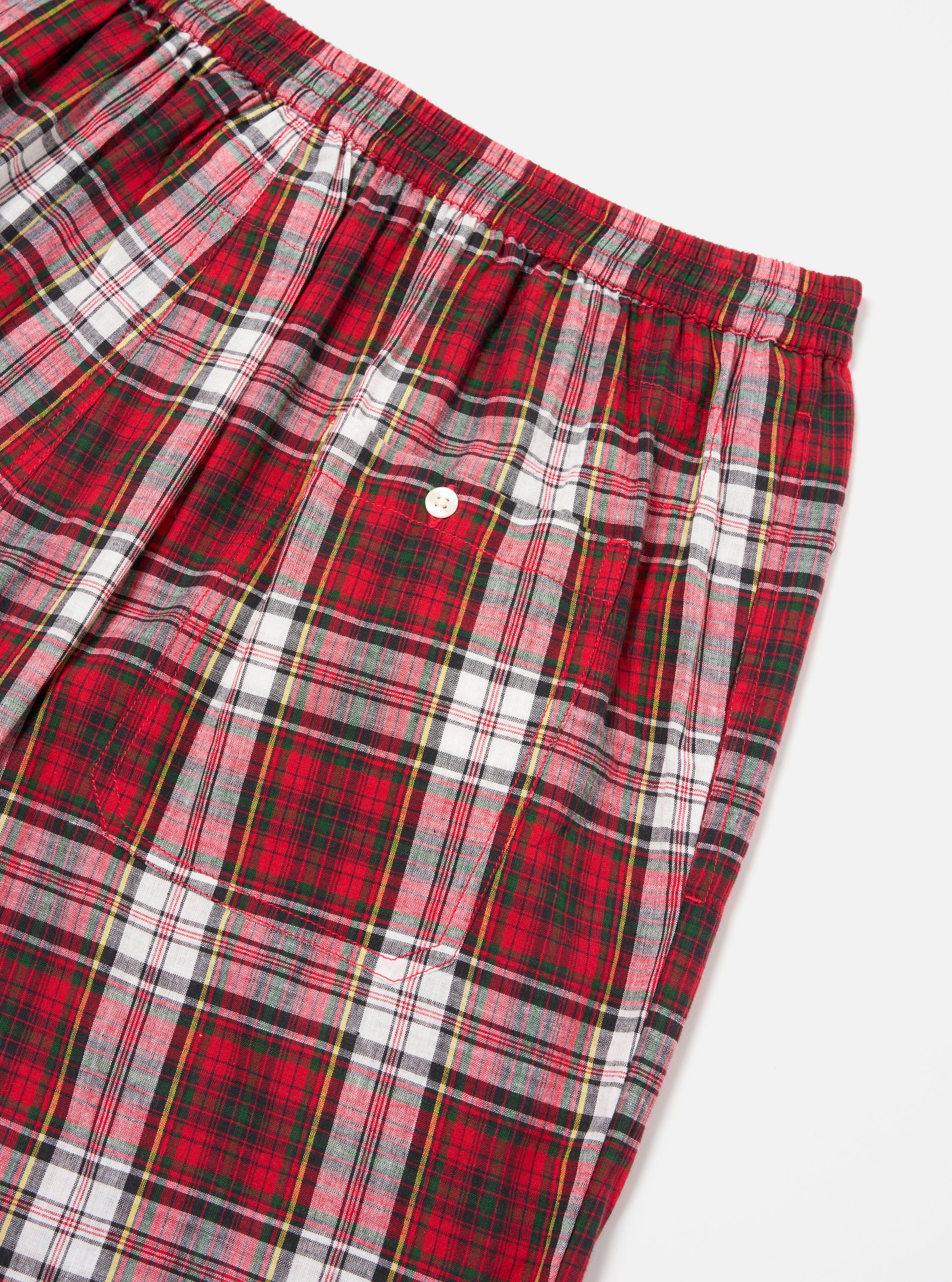 Red Madras Check Short Pyjama Set - Image 11