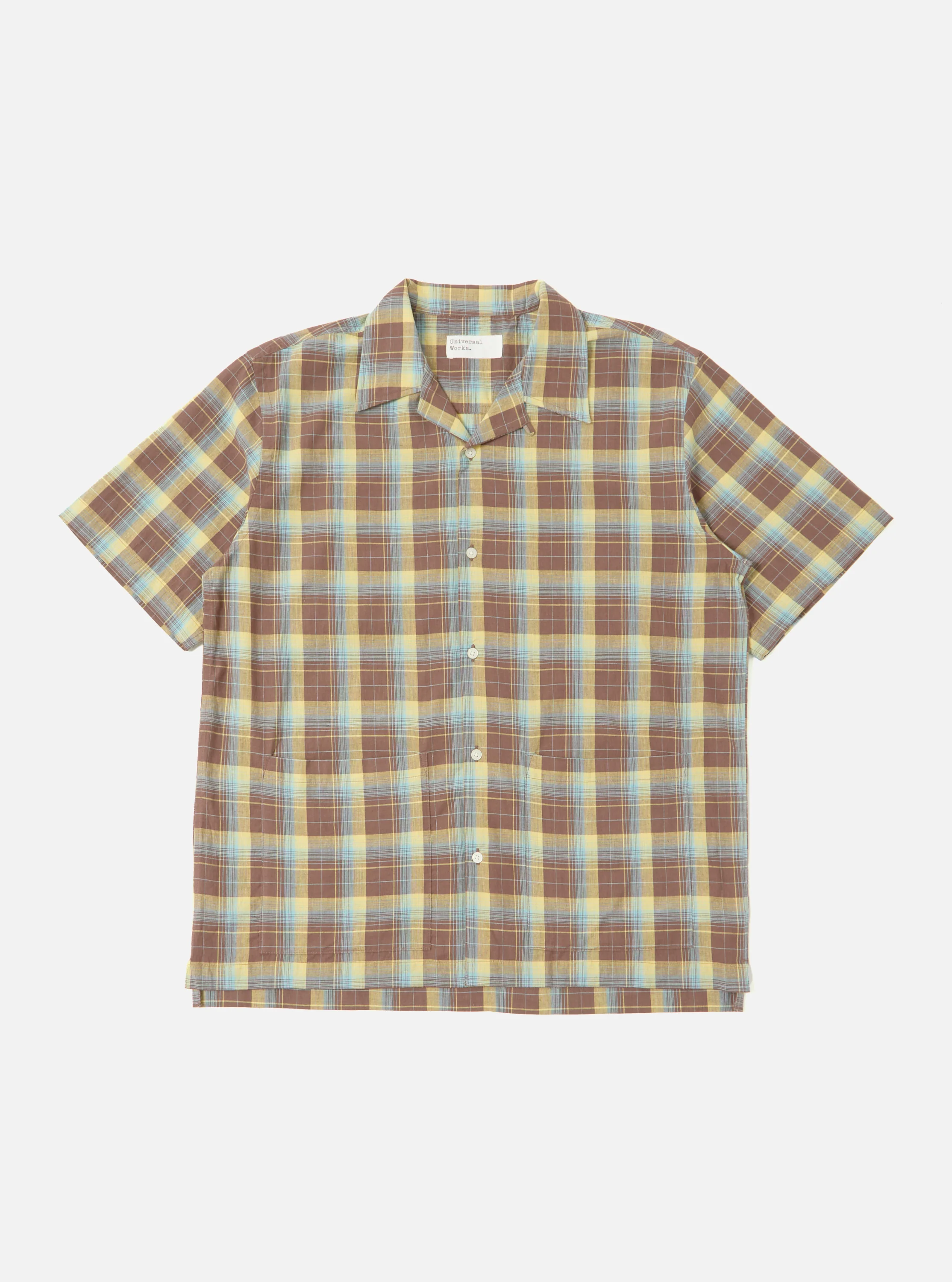 Yellow/Brown Check Short Pyjama Set - Image 3