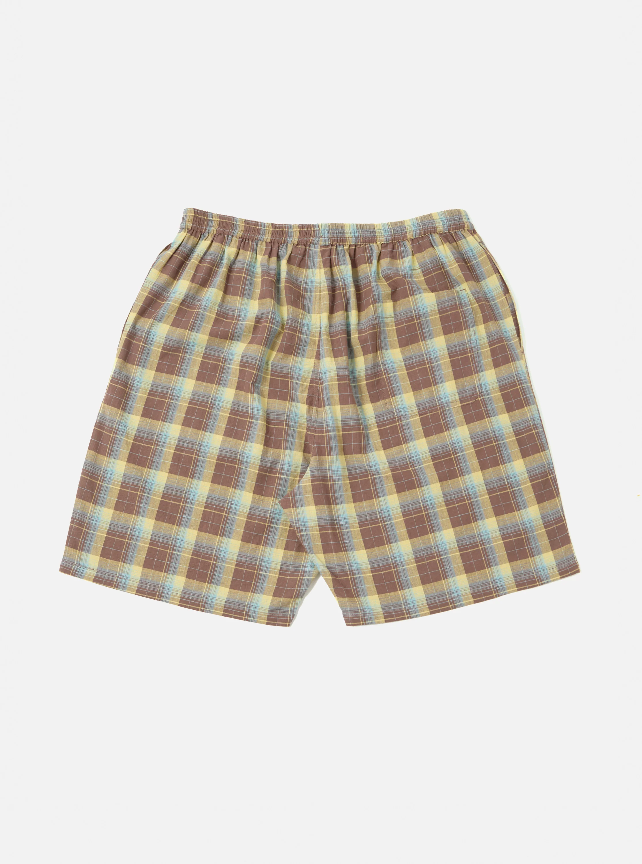 Yellow/Brown Check Short Pyjama Set - Image 8