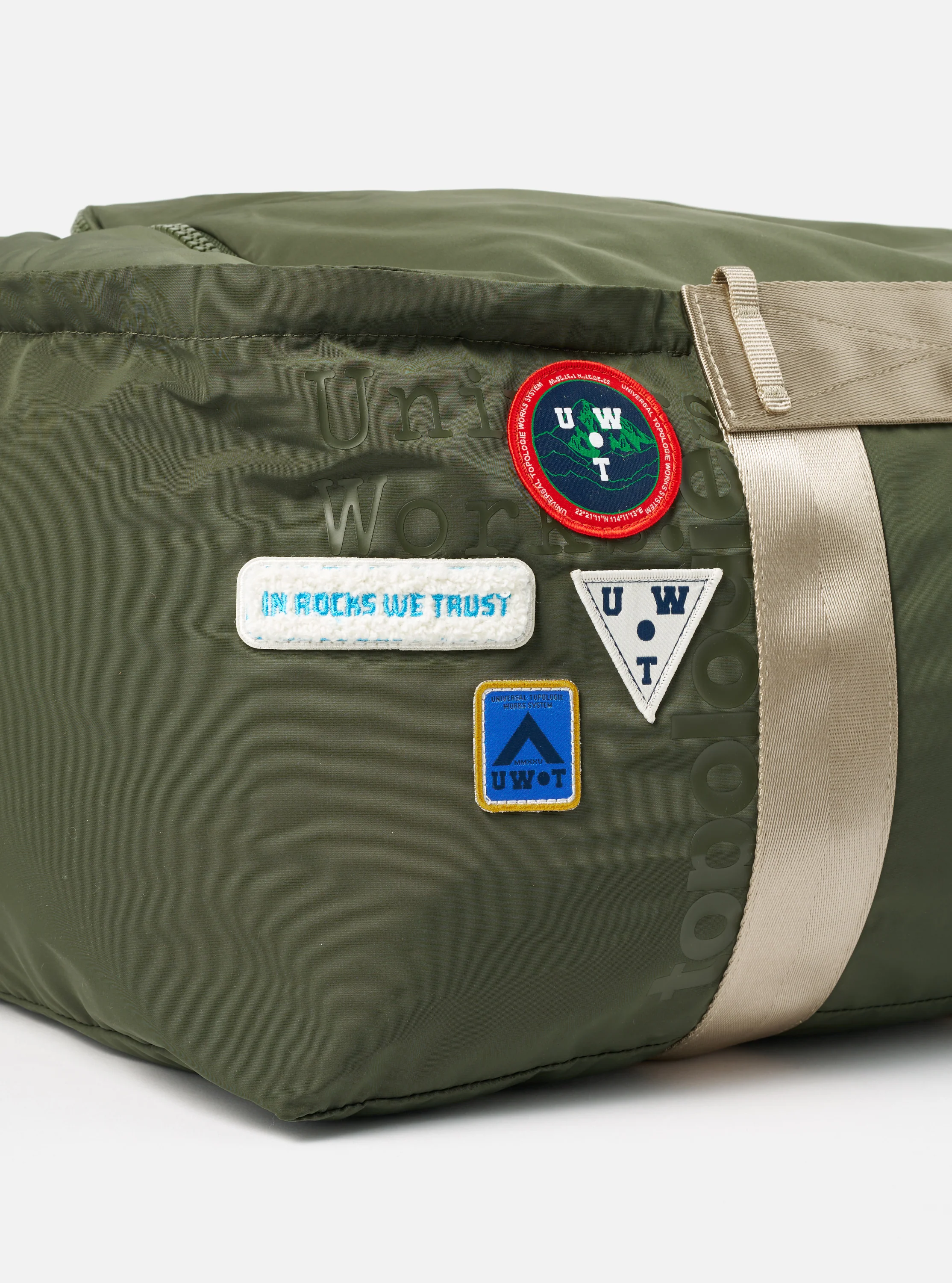 Topologie x Universal Works Rifle Green UW Tech Summit Duffle Large - Image 3