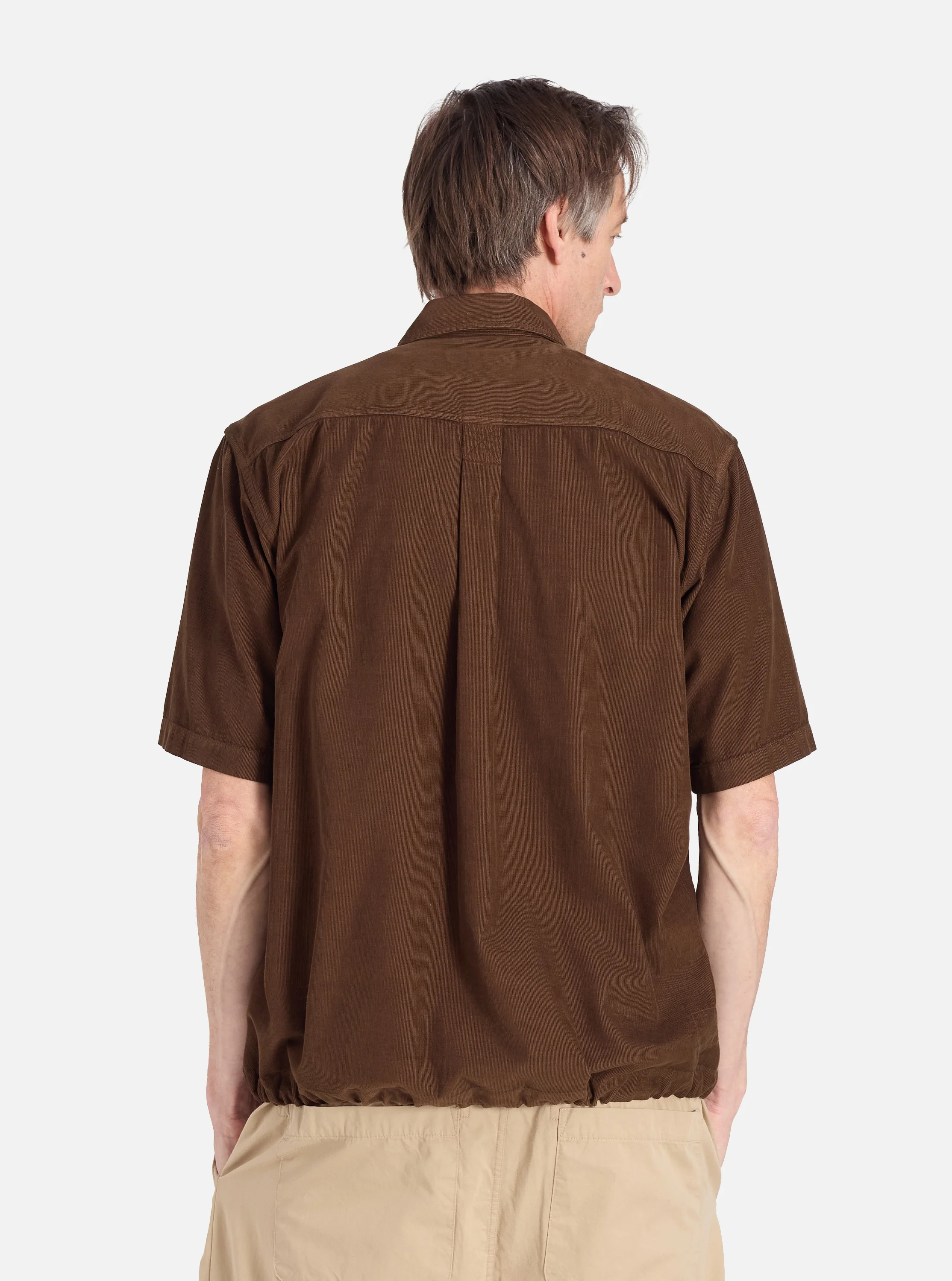 Khaki Summer Cord Tech Overshirt - Image 3