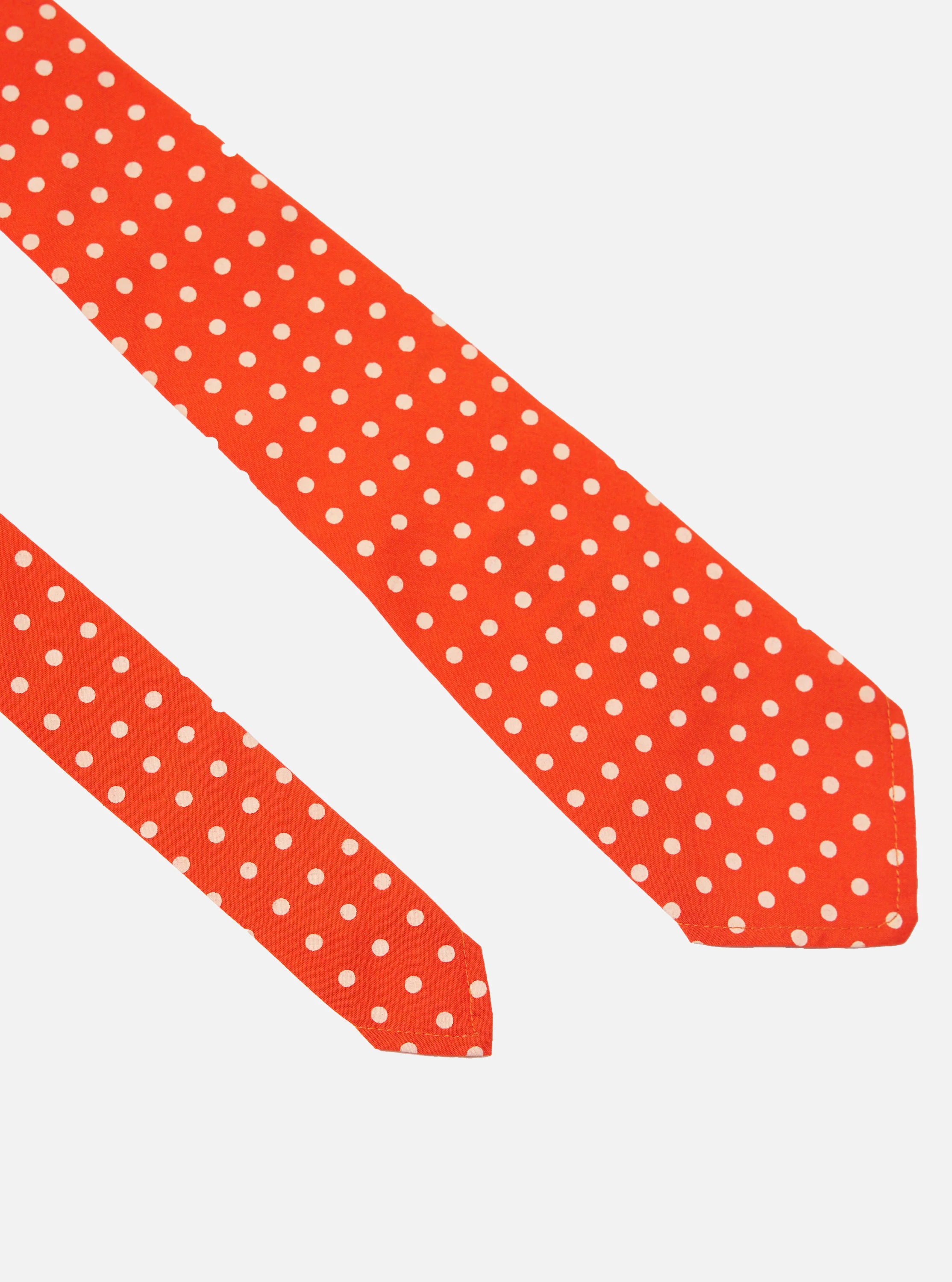 Orange Dot Print Tie - Image 3