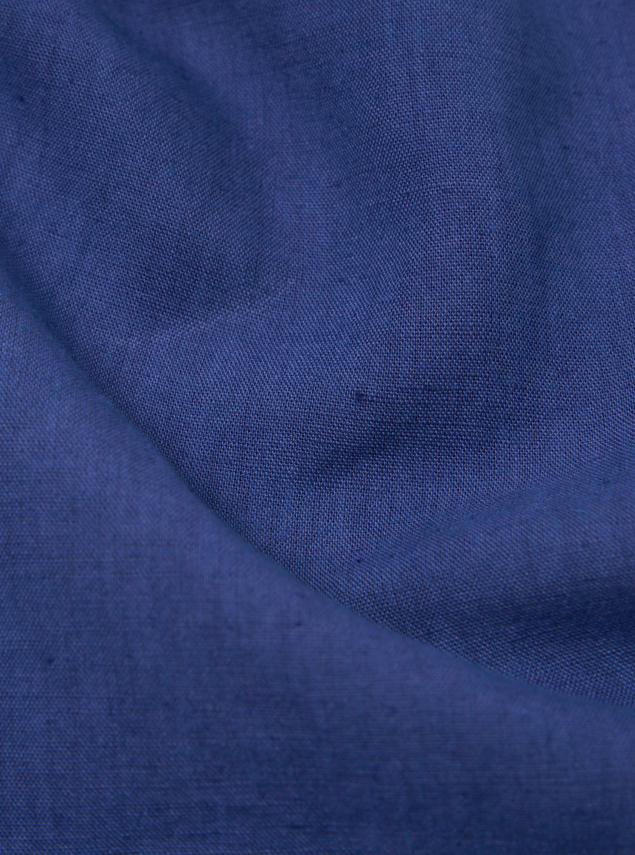 Blue Linen Cotton Shirting Travail Overshirt - Image 8