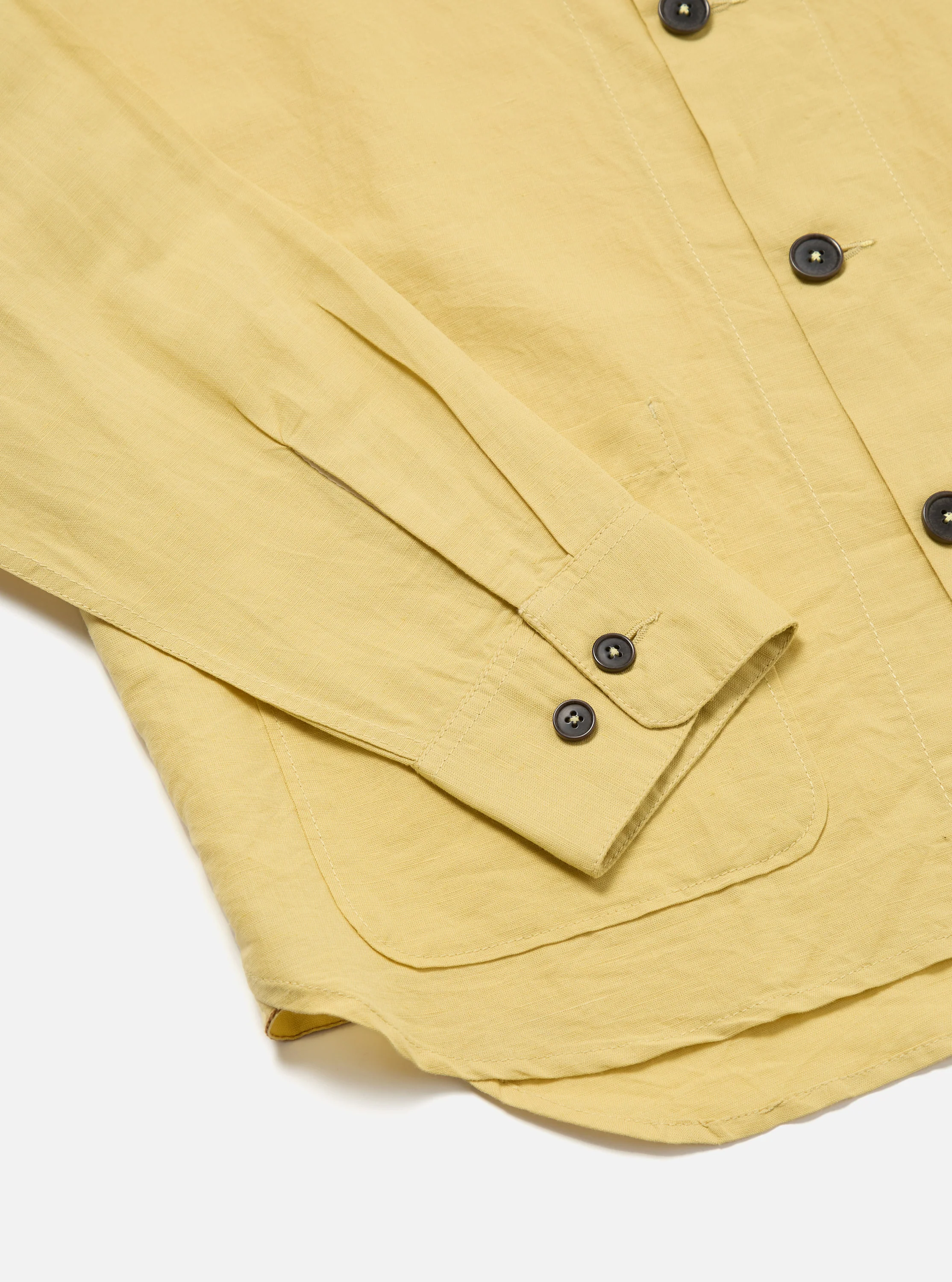 Lemon Linen Cotton Shirting Travail Overshirt - Image 7