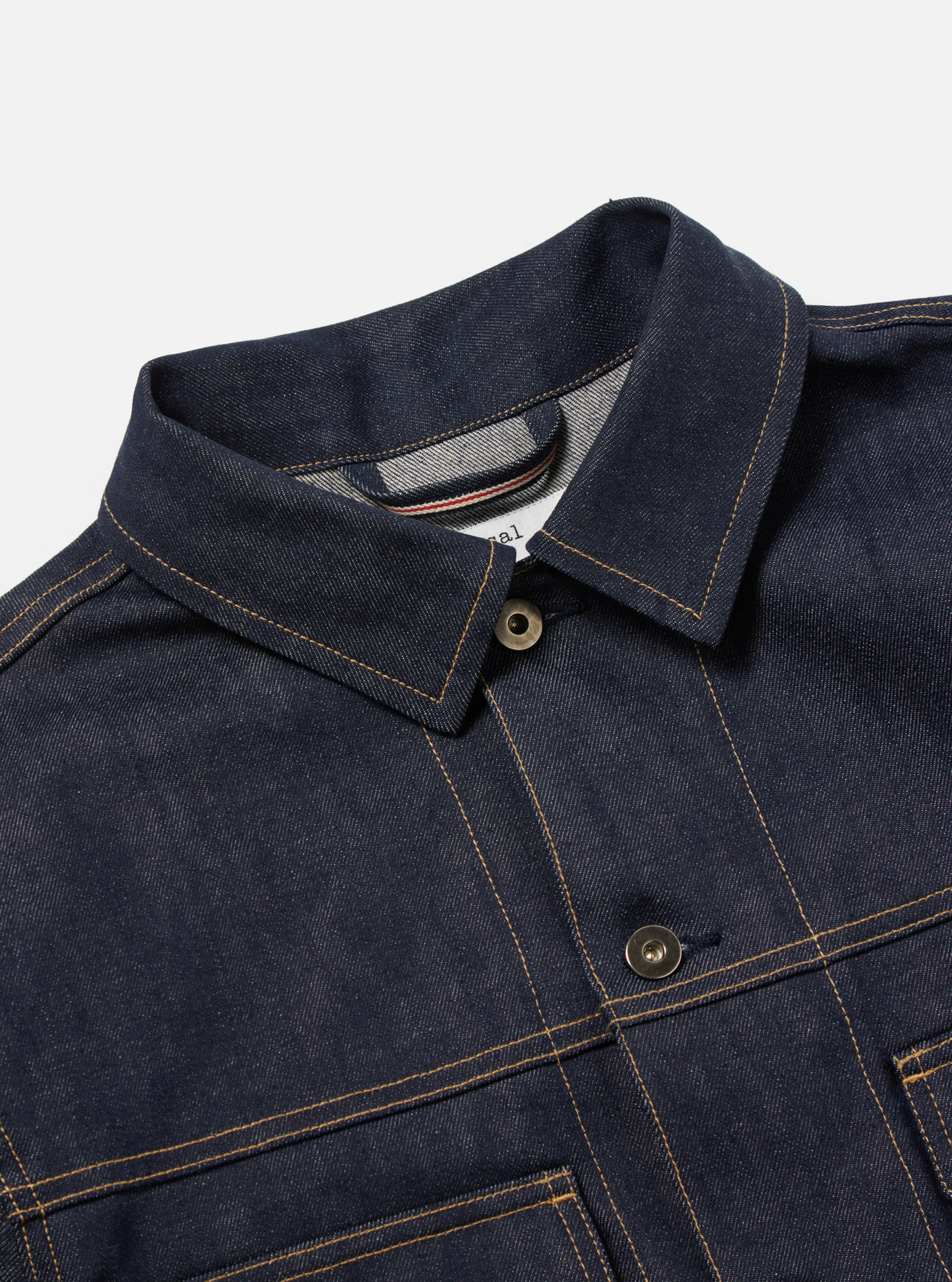 Indigo 13oz Selvedge Denim Trucker Jacket - Image 4