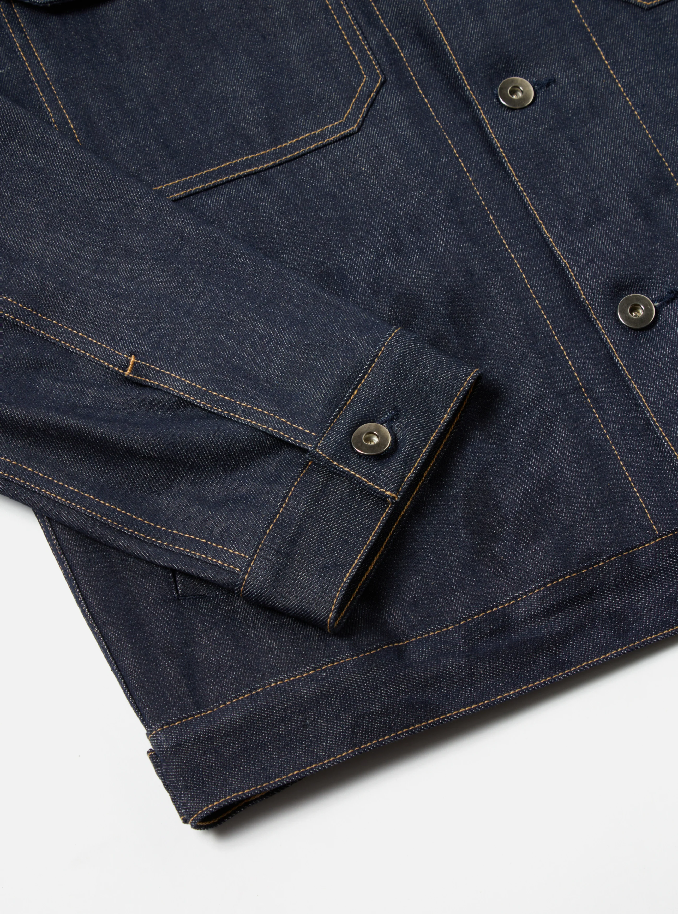 Indigo 13oz Selvedge Denim Trucker Jacket - Image 7