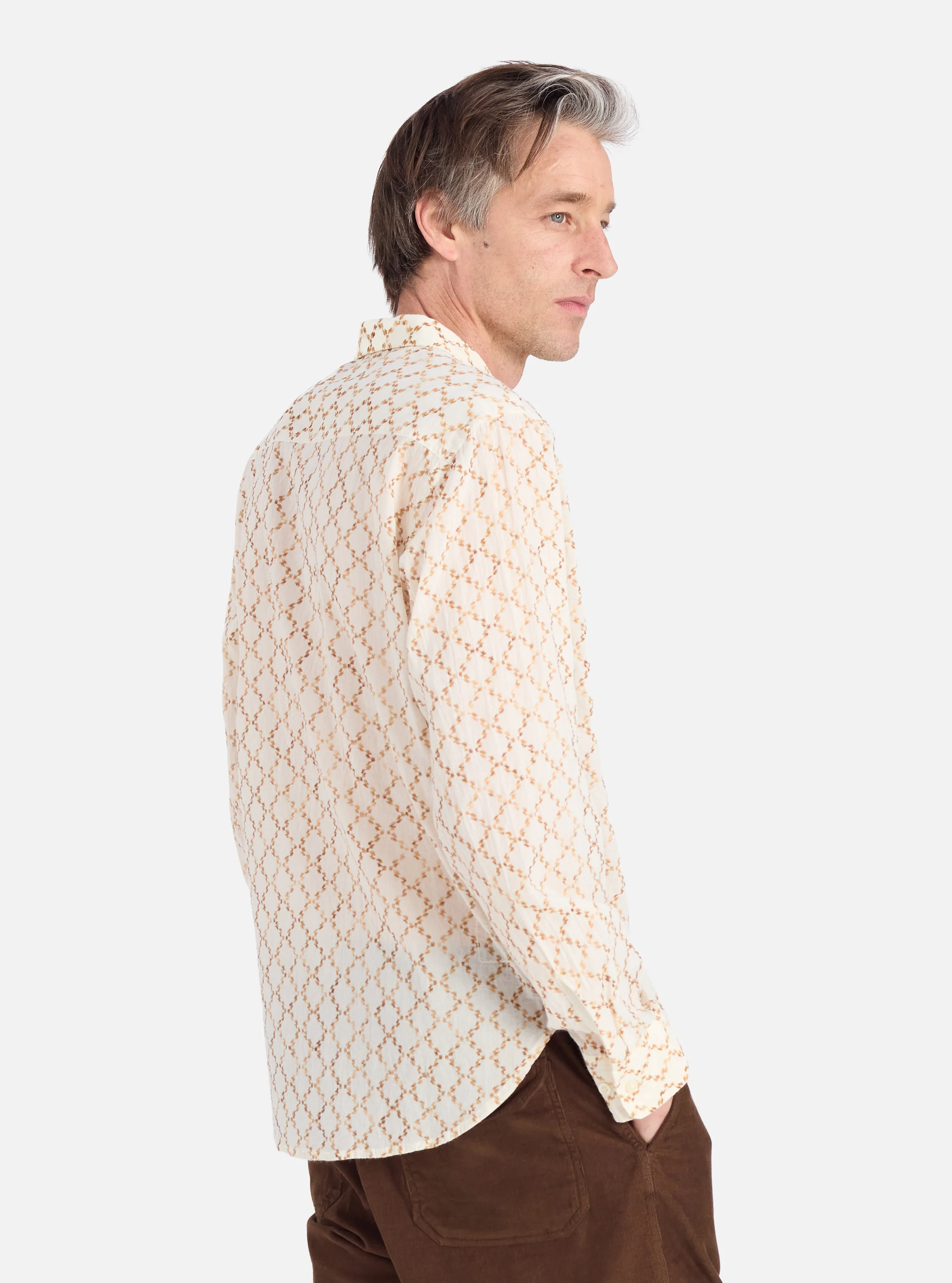 Camel Mitla Weave Work Shirt - Image 3