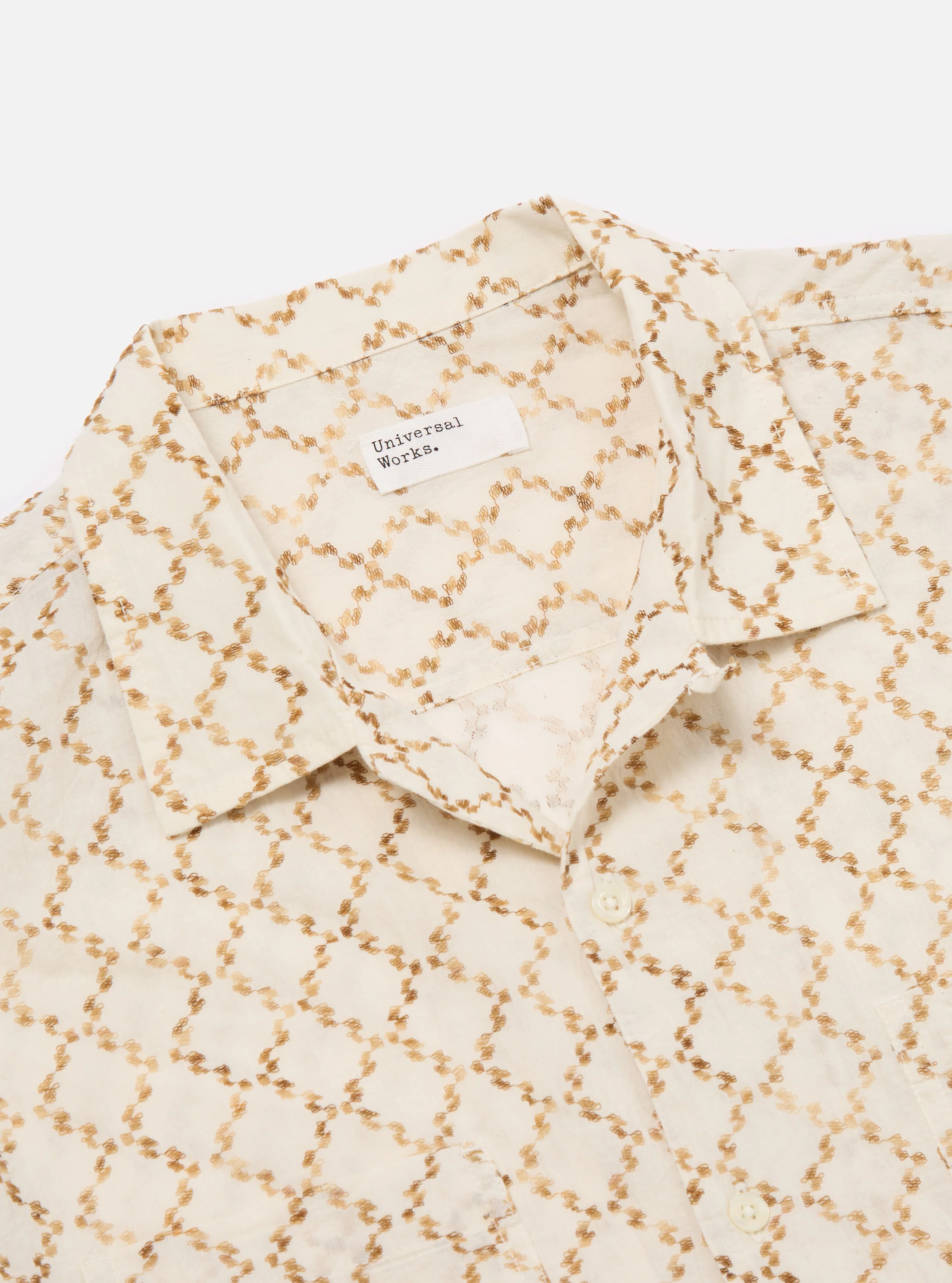 Camel Mitla Weave Work Shirt - Image 5