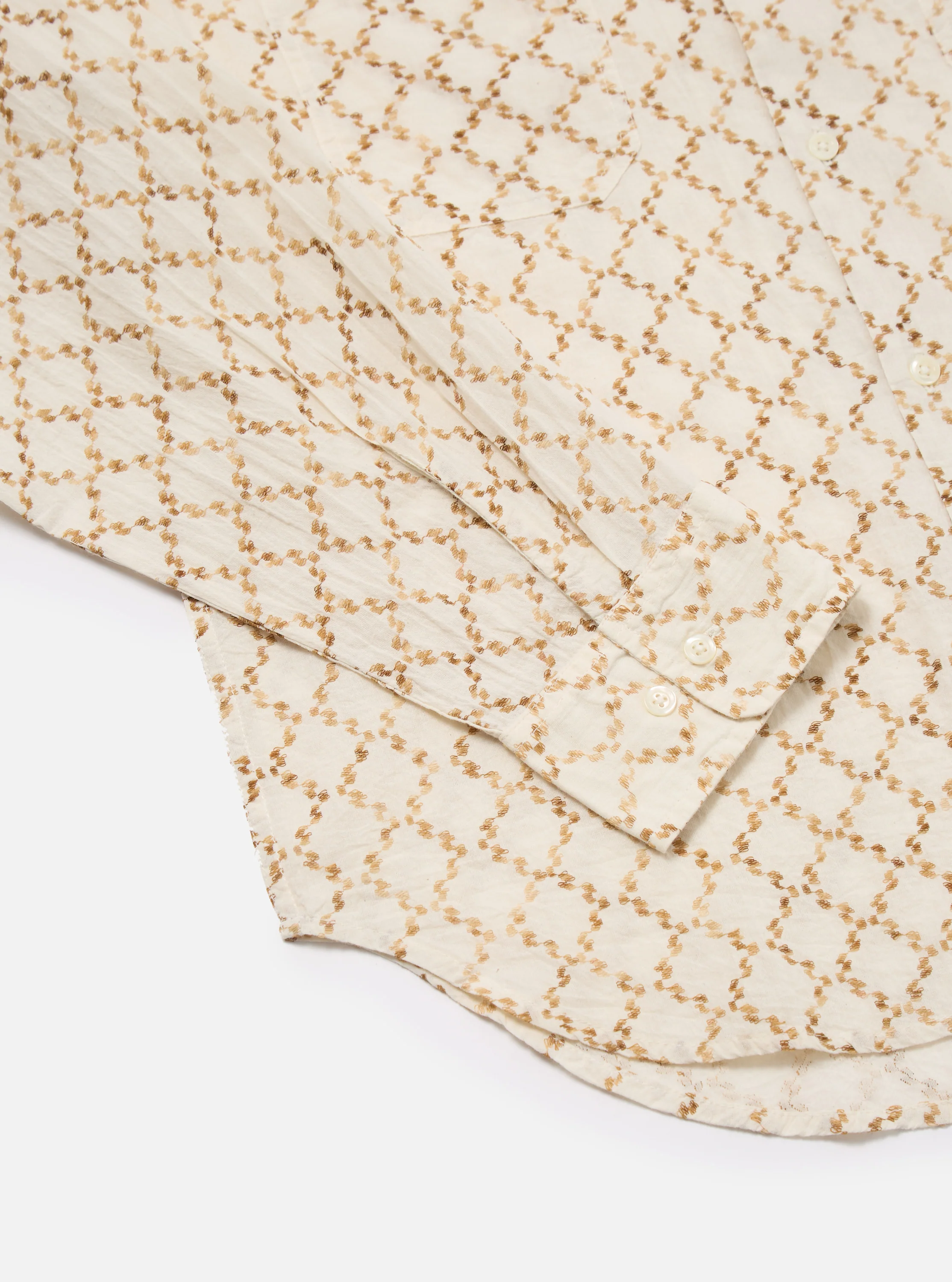 Camel Mitla Weave Work Shirt - Image 7