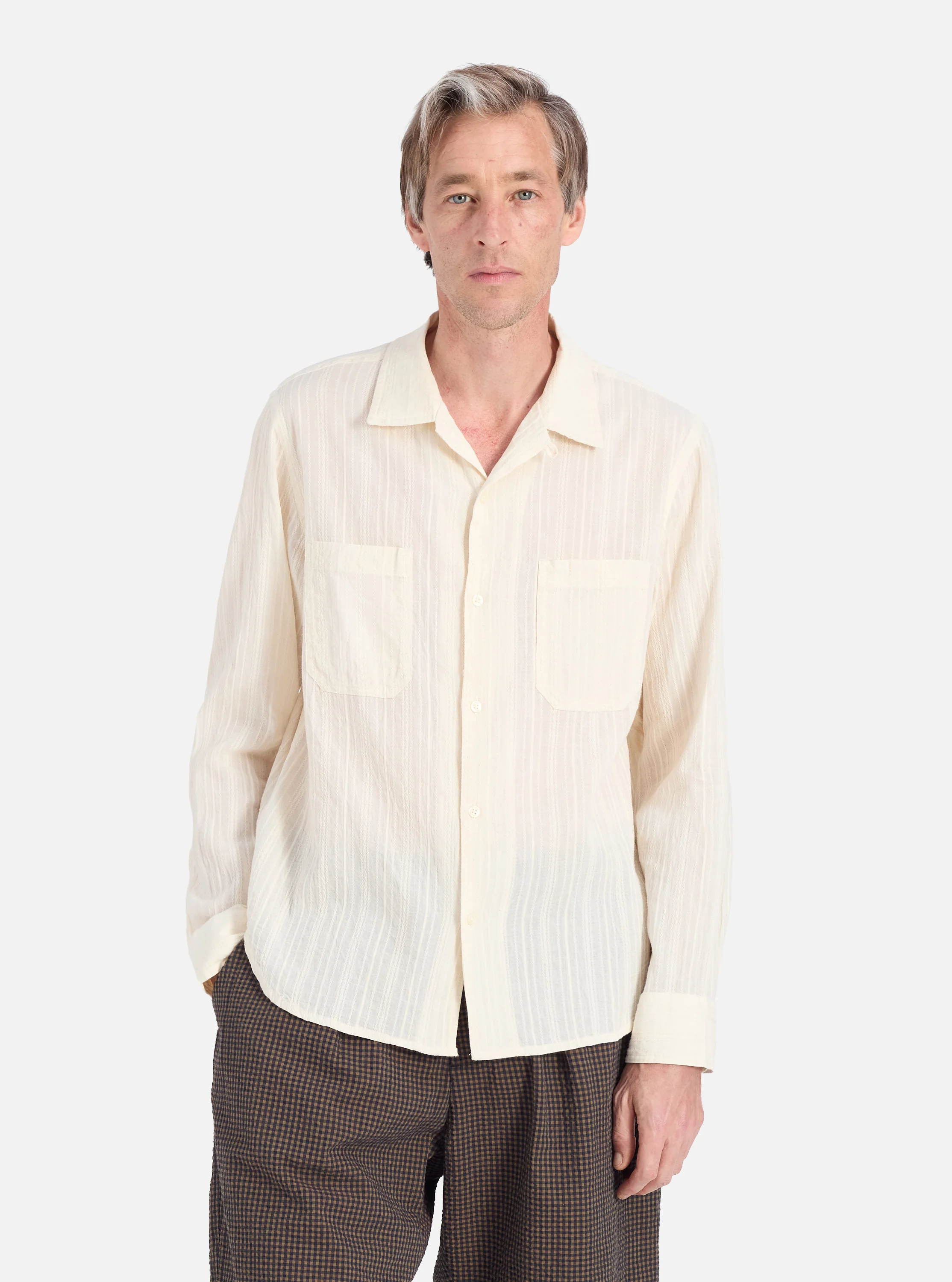 Ecru Acapulco Weave Work Shirt - Image 2
