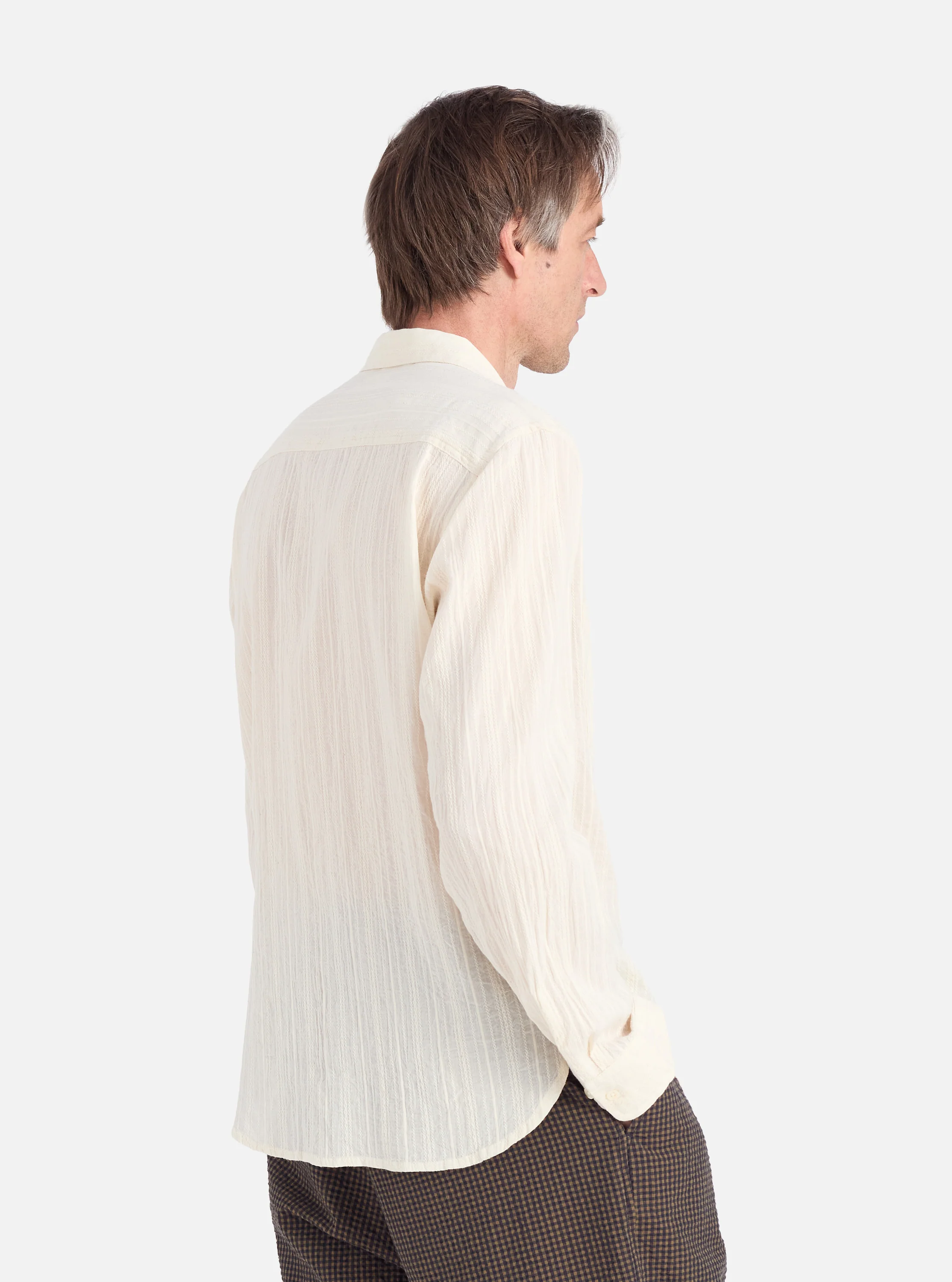 Ecru Acapulco Weave Work Shirt - Image 3