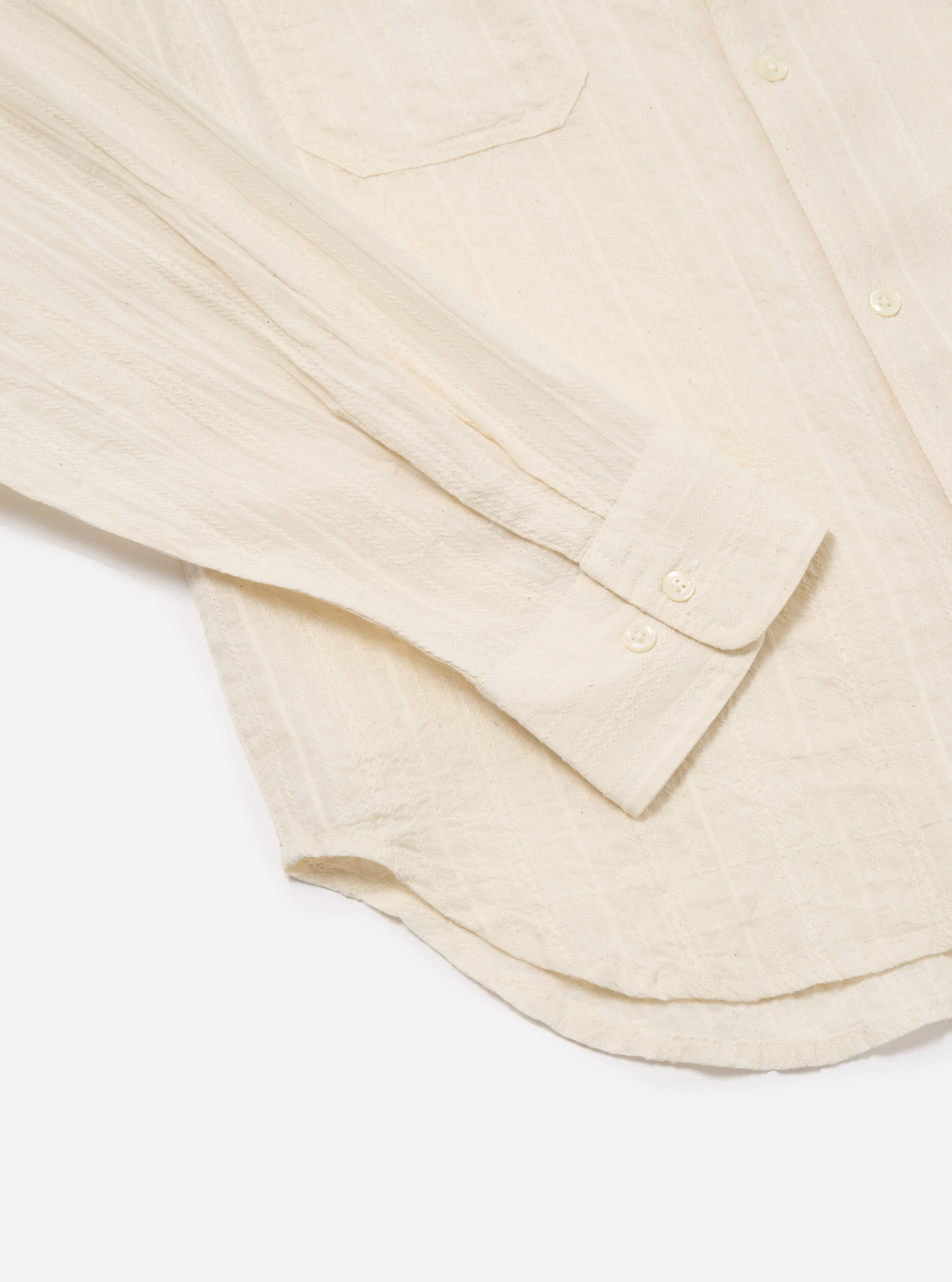 Ecru Acapulco Weave Work Shirt - Image 7
